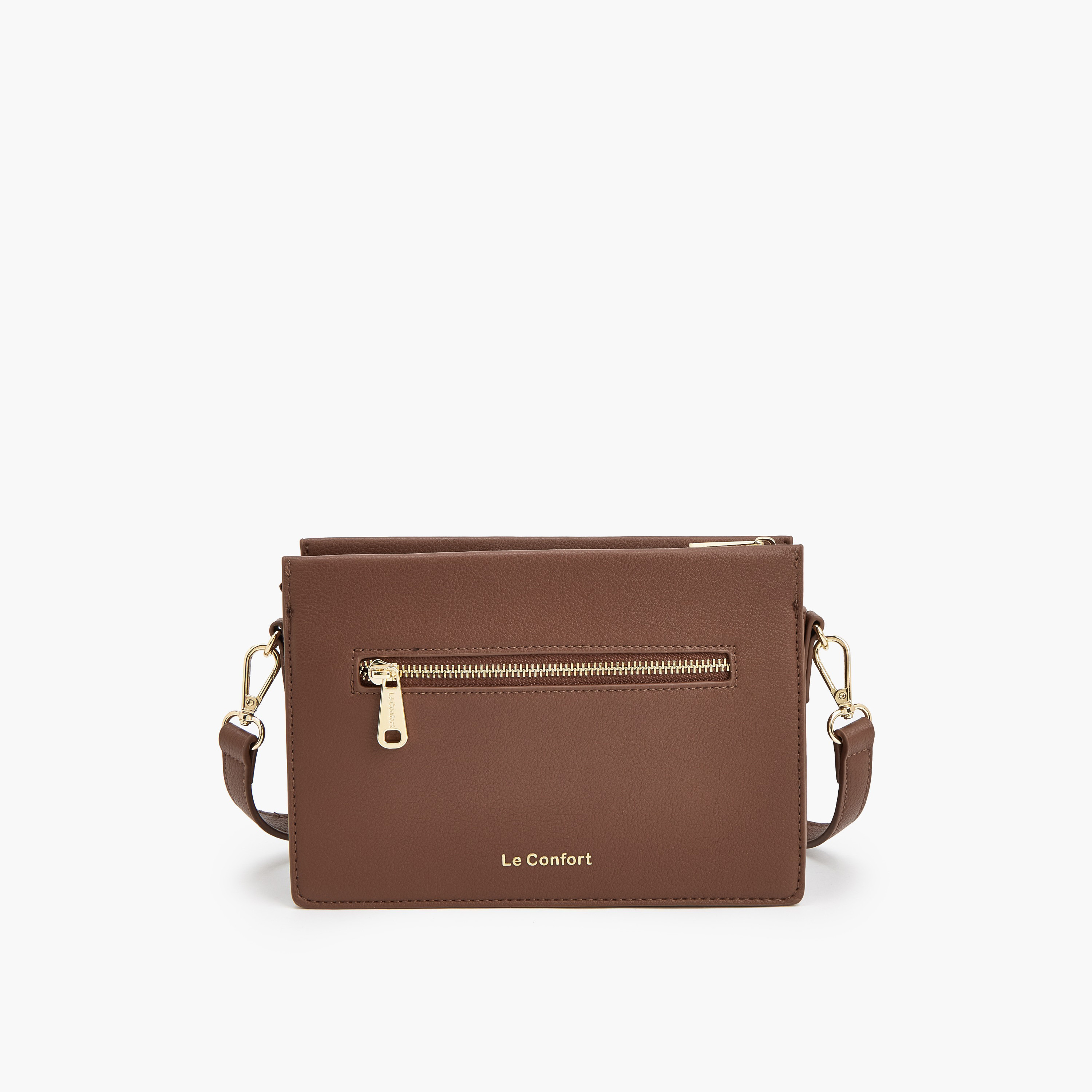 شنطة كروس بودي بارزة الملمس مع حزام قابل للتعديل من لو كونفورت-women-bagsandwallets-handbags-image-6