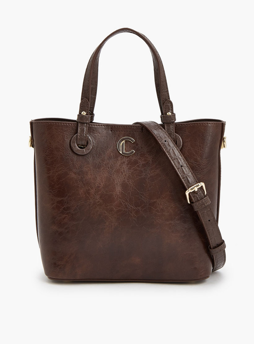 شنطة توتي بارزة الملمس مع حزام قابل للتعديل من لو كونفورت-women-bagsandwallets-handbags-image-1