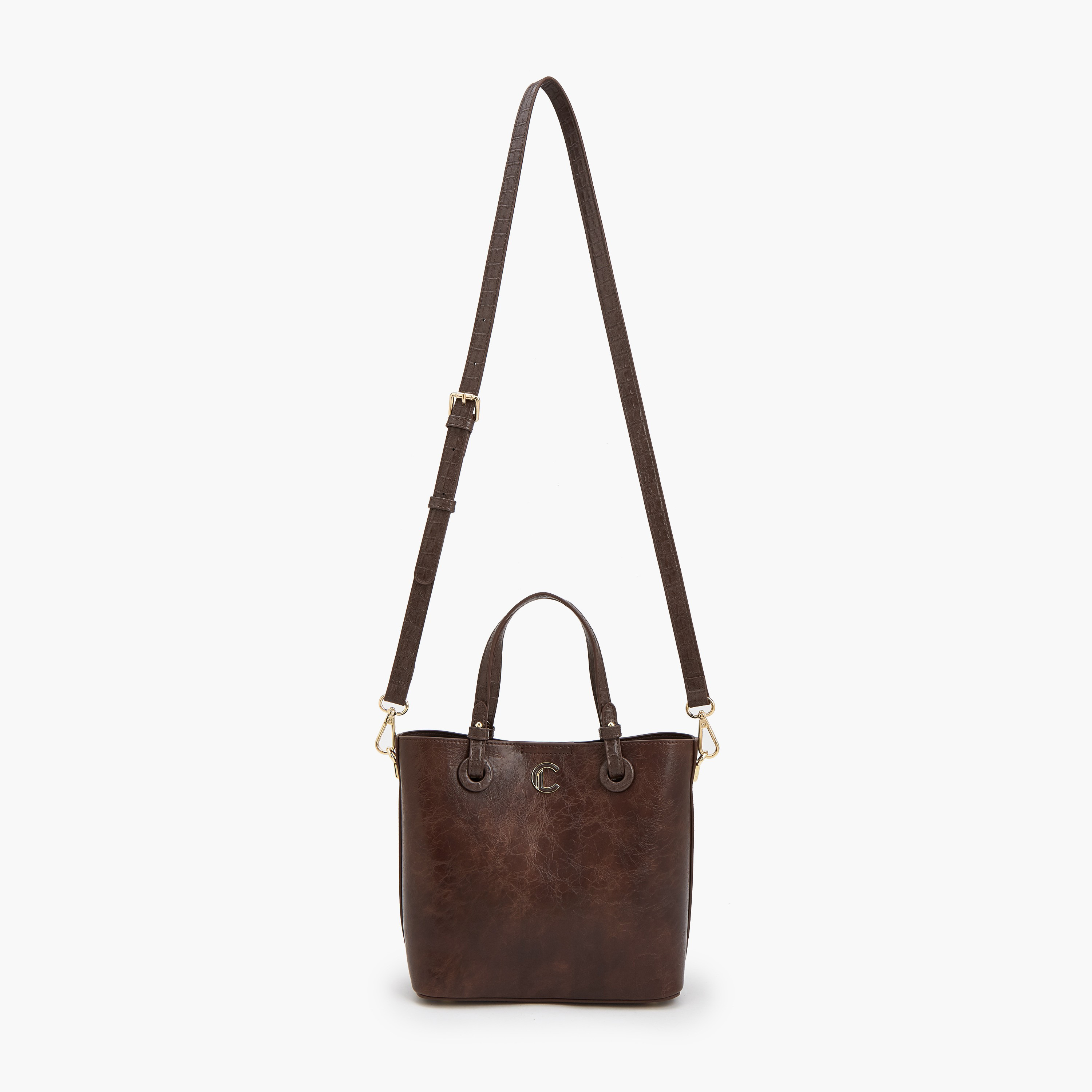 شنطة توتي بارزة الملمس مع حزام قابل للتعديل من لو كونفورت-women-bagsandwallets-handbags-image-3