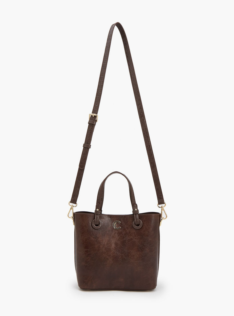 شنطة توتي بارزة الملمس مع حزام قابل للتعديل من لو كونفورت-women-bagsandwallets-handbags-image-3