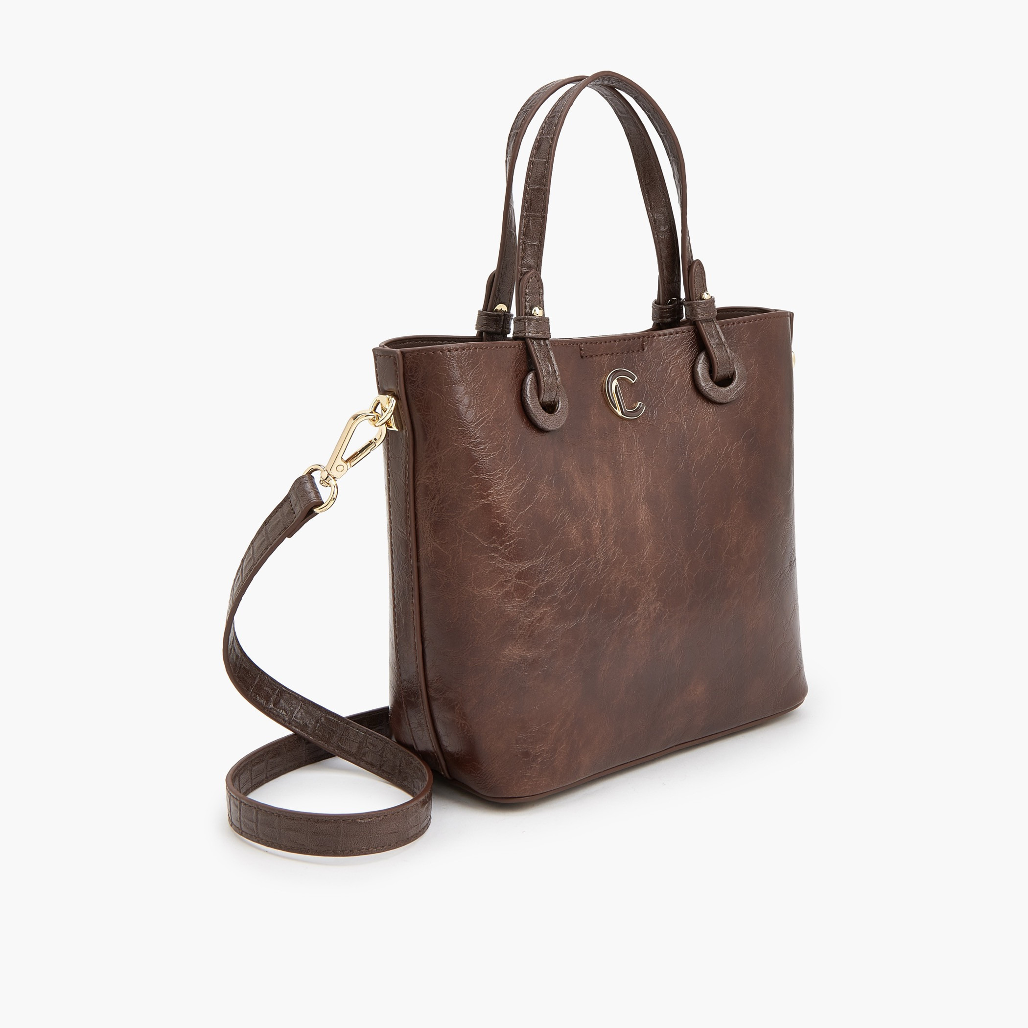 Le Confort Textured Tote Bag with Adjustable Strap-women-bagsandwallets-handbags-image-4