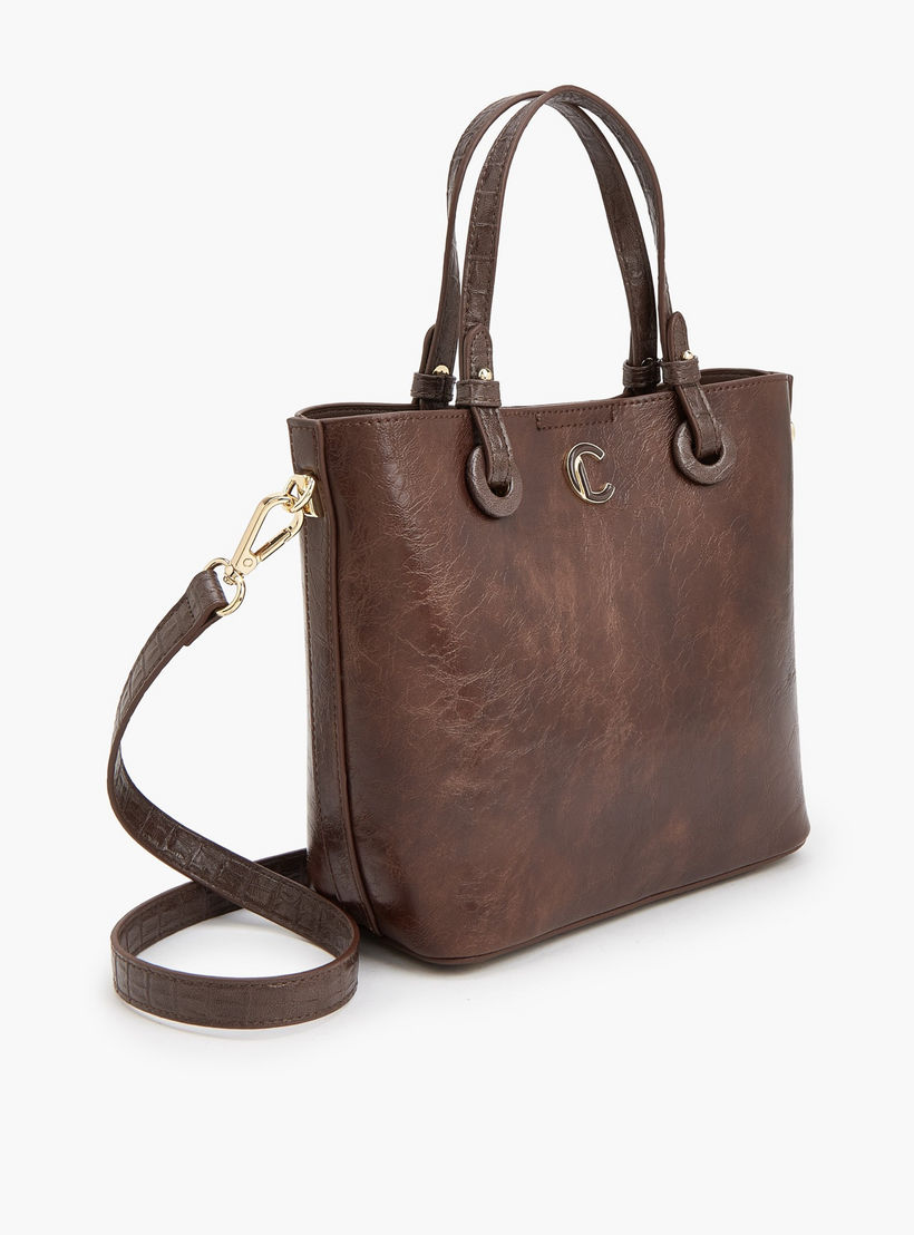 شنطة توتي بارزة الملمس مع حزام قابل للتعديل من لو كونفورت-women-bagsandwallets-handbags-image-4