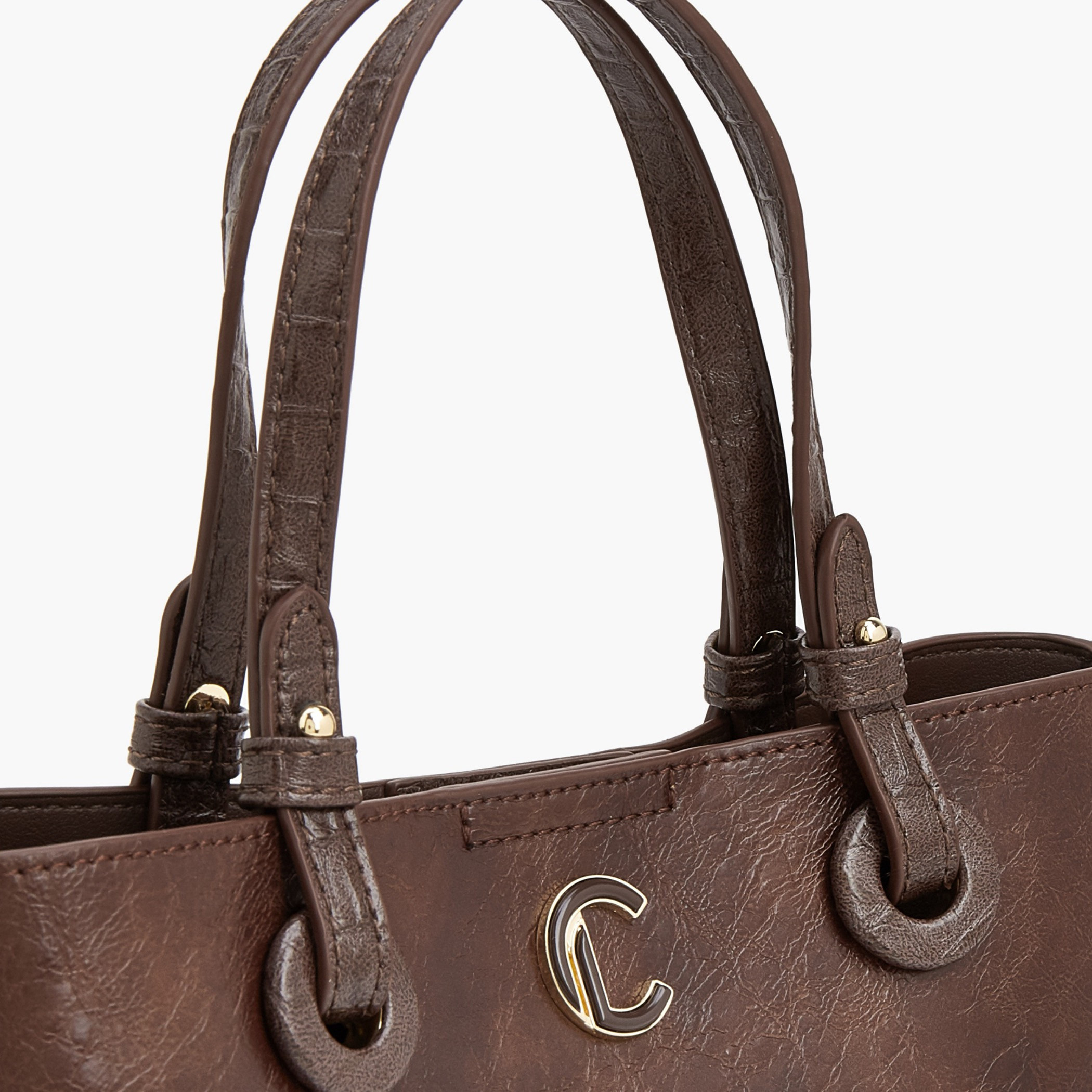 Le Confort Textured Tote Bag with Adjustable Strap-women-bagsandwallets-handbags-image-5