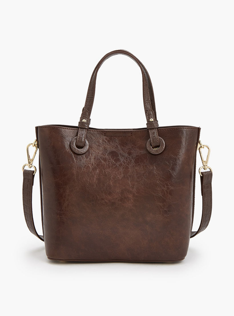 شنطة توتي بارزة الملمس مع حزام قابل للتعديل من لو كونفورت-women-bagsandwallets-handbags-image-6