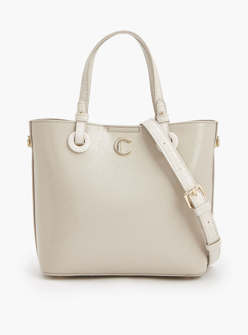 شنطة توتي بارزة الملمس مع حزام قابل للتعديل من لو كونفورت-women-bagsandwallets-handbags-image-1