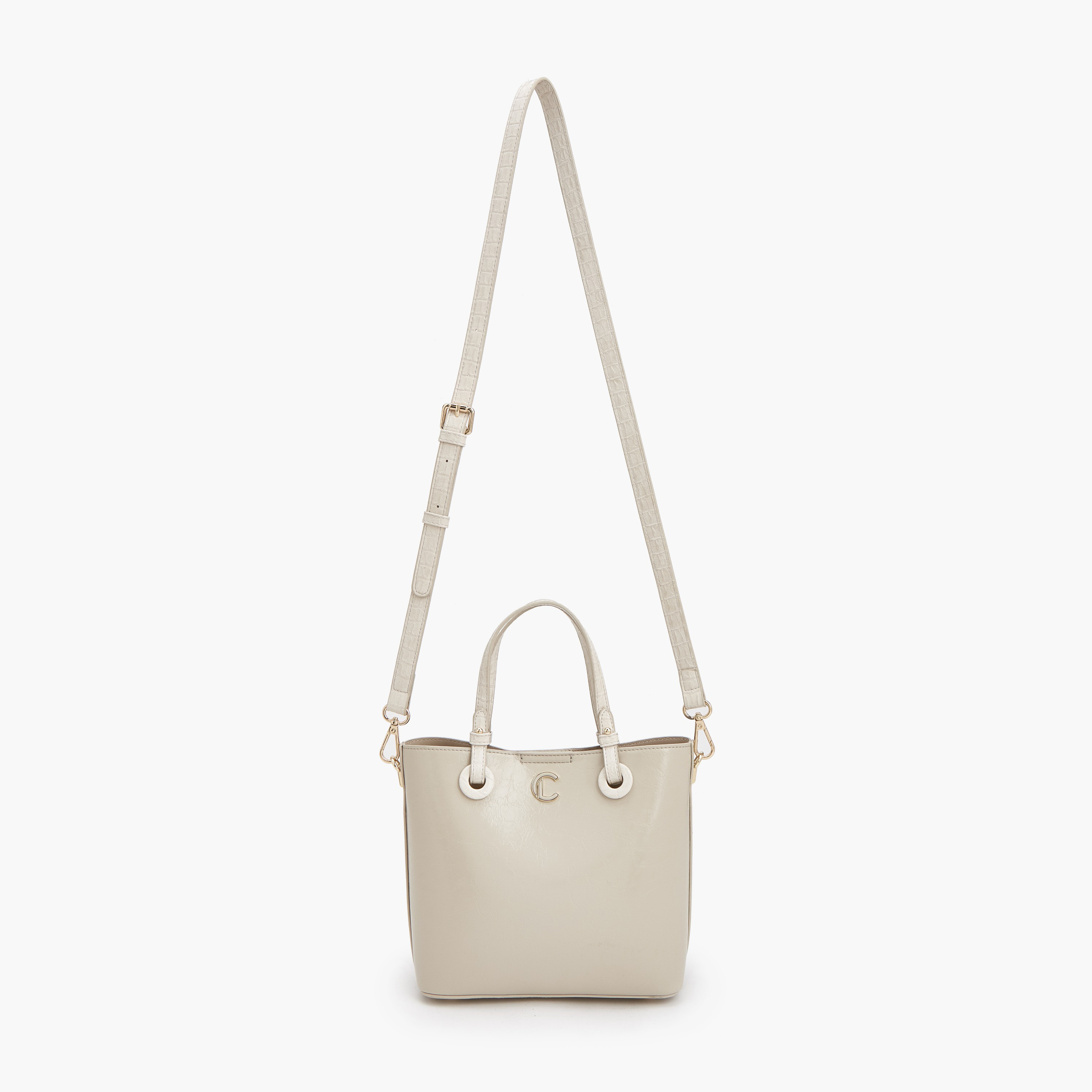 Le Confort Textured Tote Bag with Adjustable Strap-women-bagsandwallets-handbags-image-3