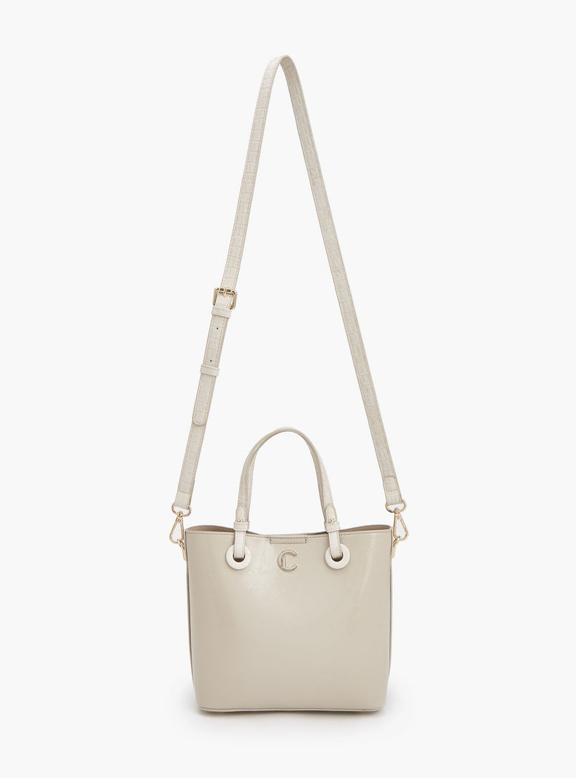 شنطة توتي بارزة الملمس مع حزام قابل للتعديل من لو كونفورت-women-bagsandwallets-handbags-image-3