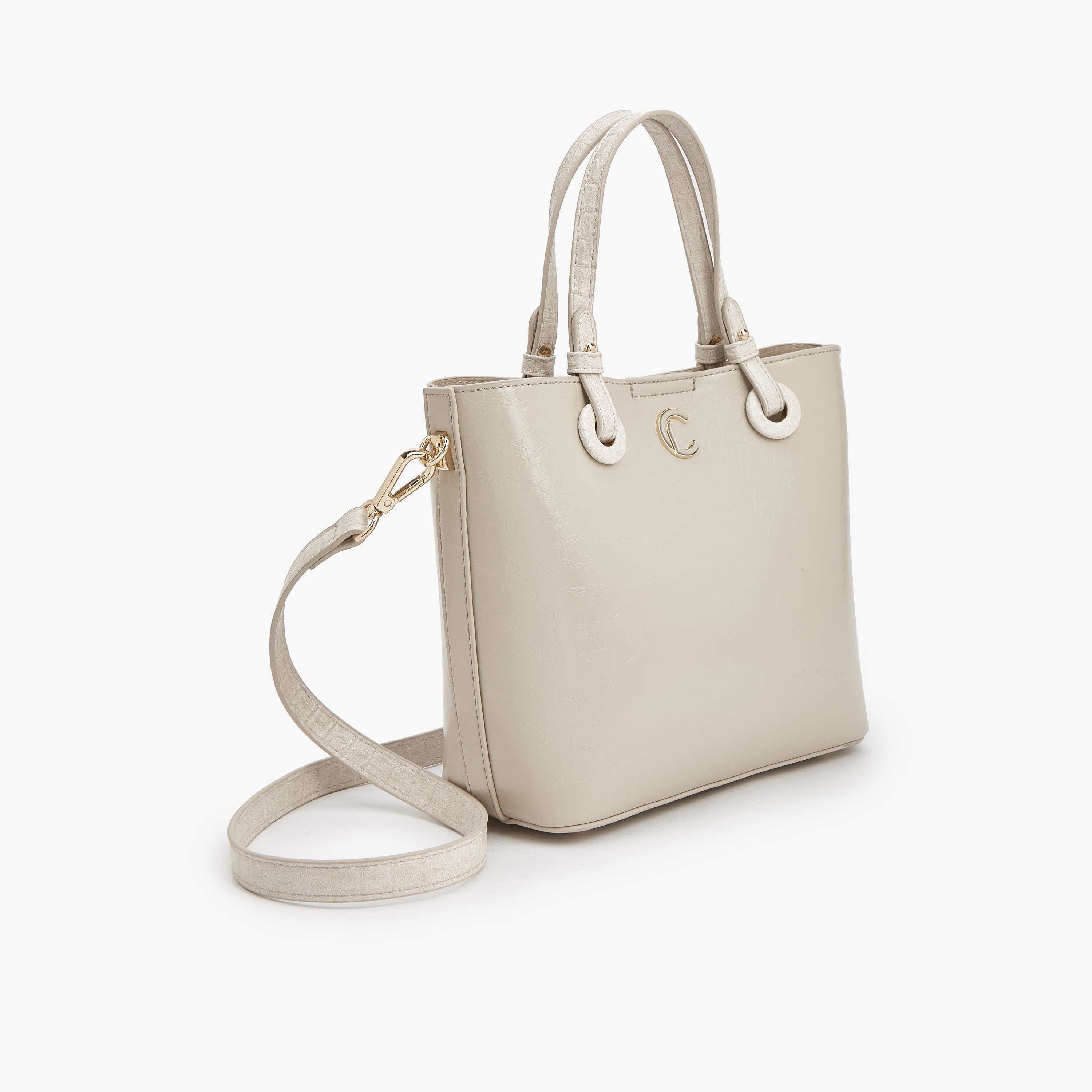Le Confort Textured Tote Bag with Adjustable Strap-women-bagsandwallets-handbags-image-4