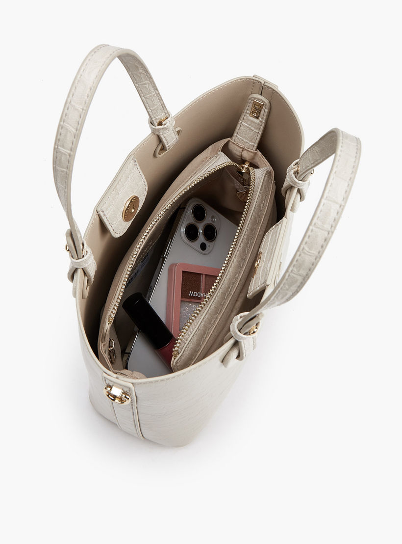 شنطة توتي بارزة الملمس مع حزام قابل للتعديل من لو كونفورت-women-bagsandwallets-handbags-image-8
