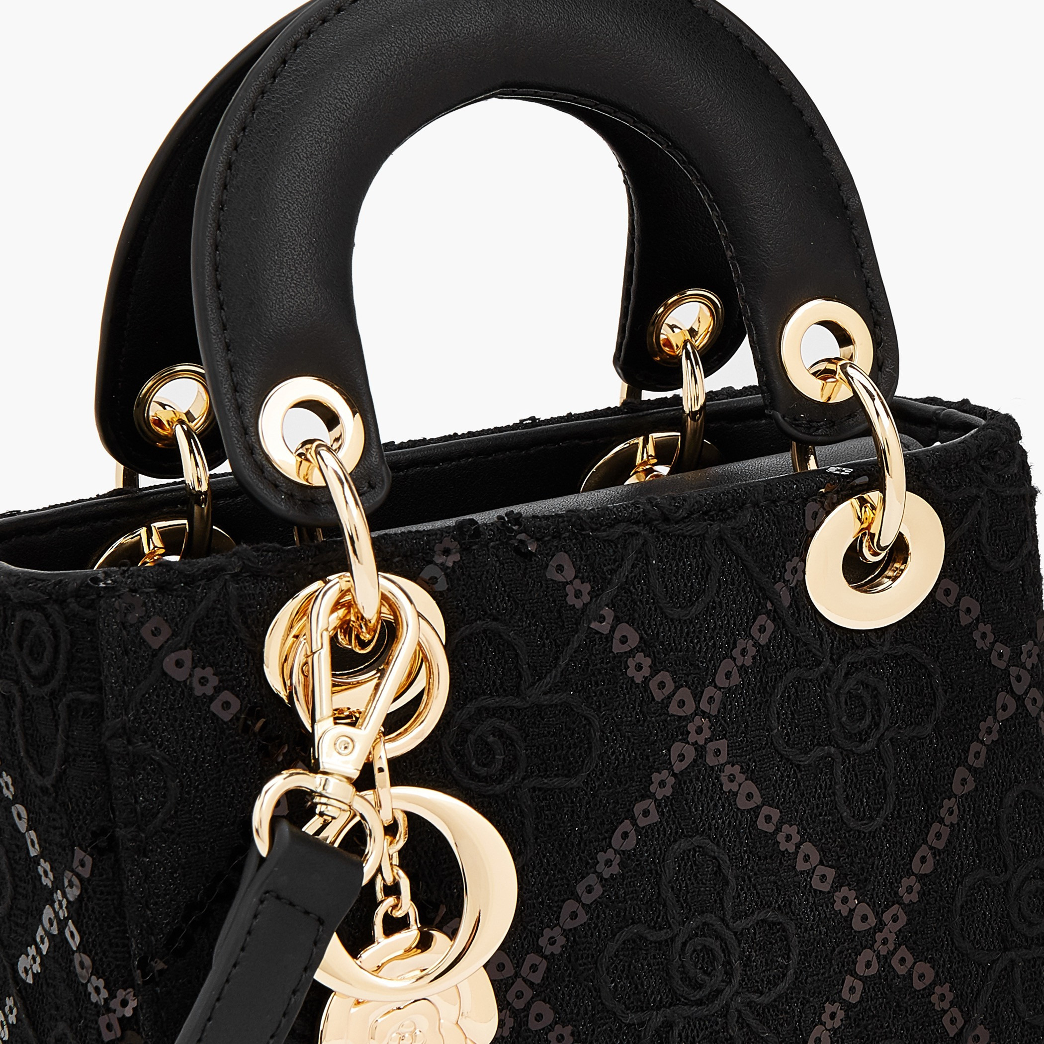 Le Confort Floral Lace Tote Bag with Charm Detail-women-bagsandwallets-handbags-image-6