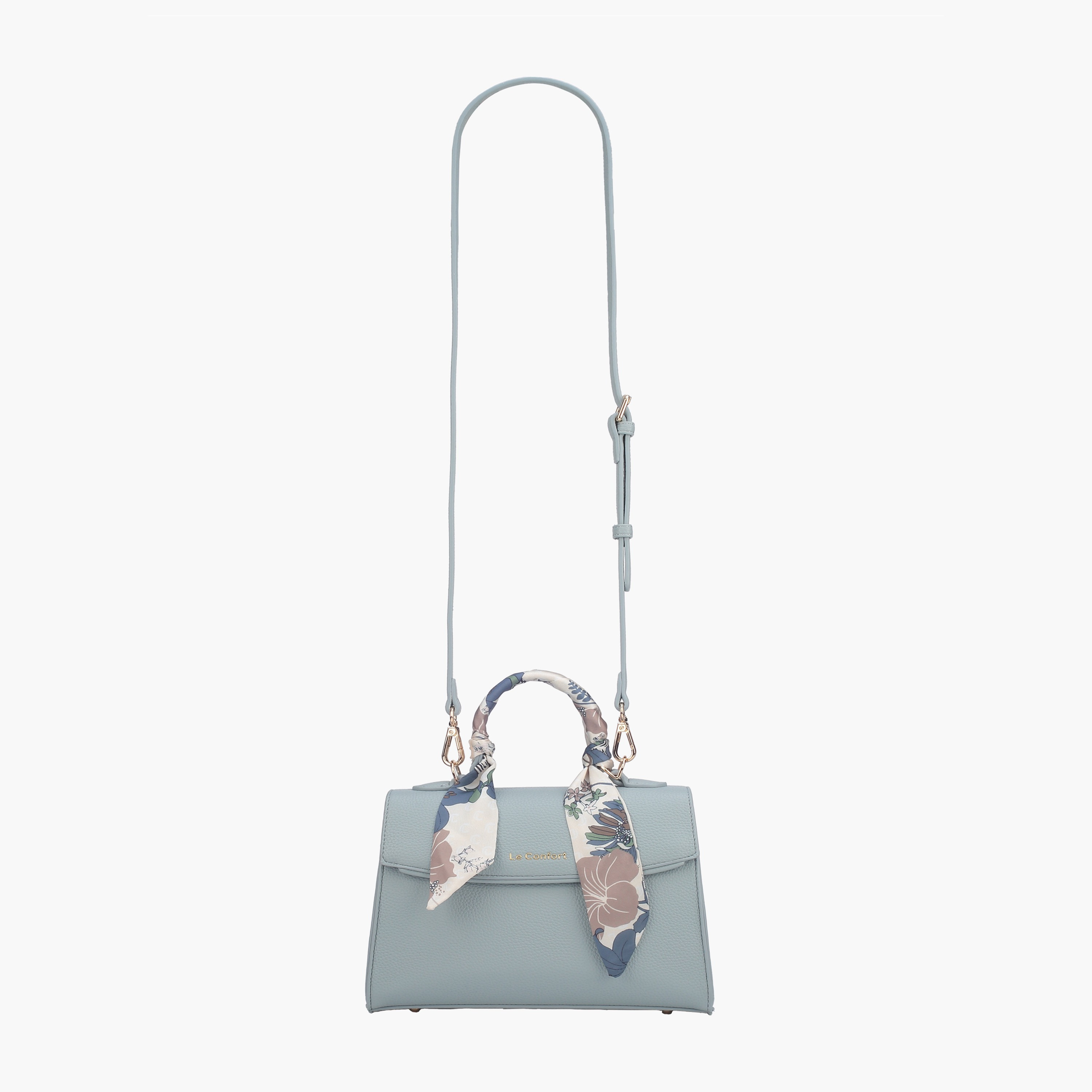 شنطة ساتشيل بزينة وشاح وطية إغلاق من لو كونفورت-women-bagsandwallets-handbags-image-2
