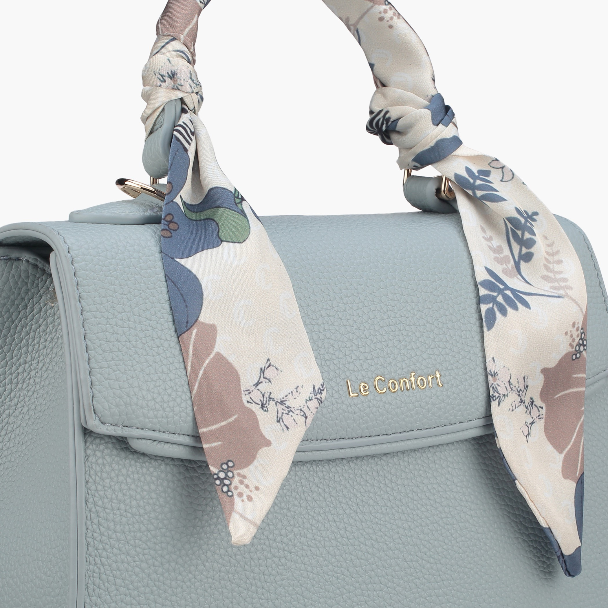 شنطة ساتشيل بزينة وشاح وطية إغلاق من لو كونفورت-women-bagsandwallets-handbags-image-4