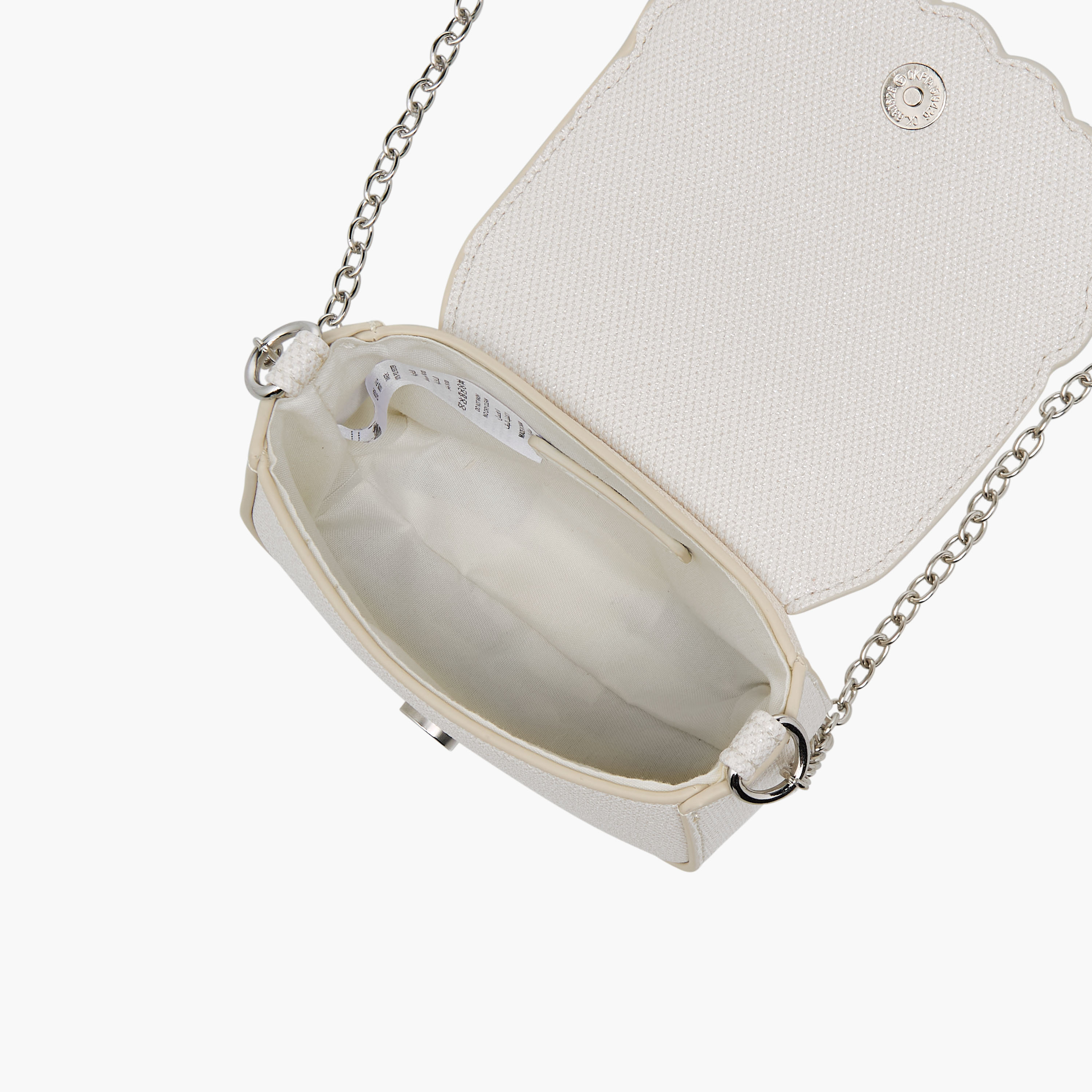 شنطة كروس بودي مطرزة بحزام سلسلة من ليتل ميسي-girls-accessories-bags-image-1