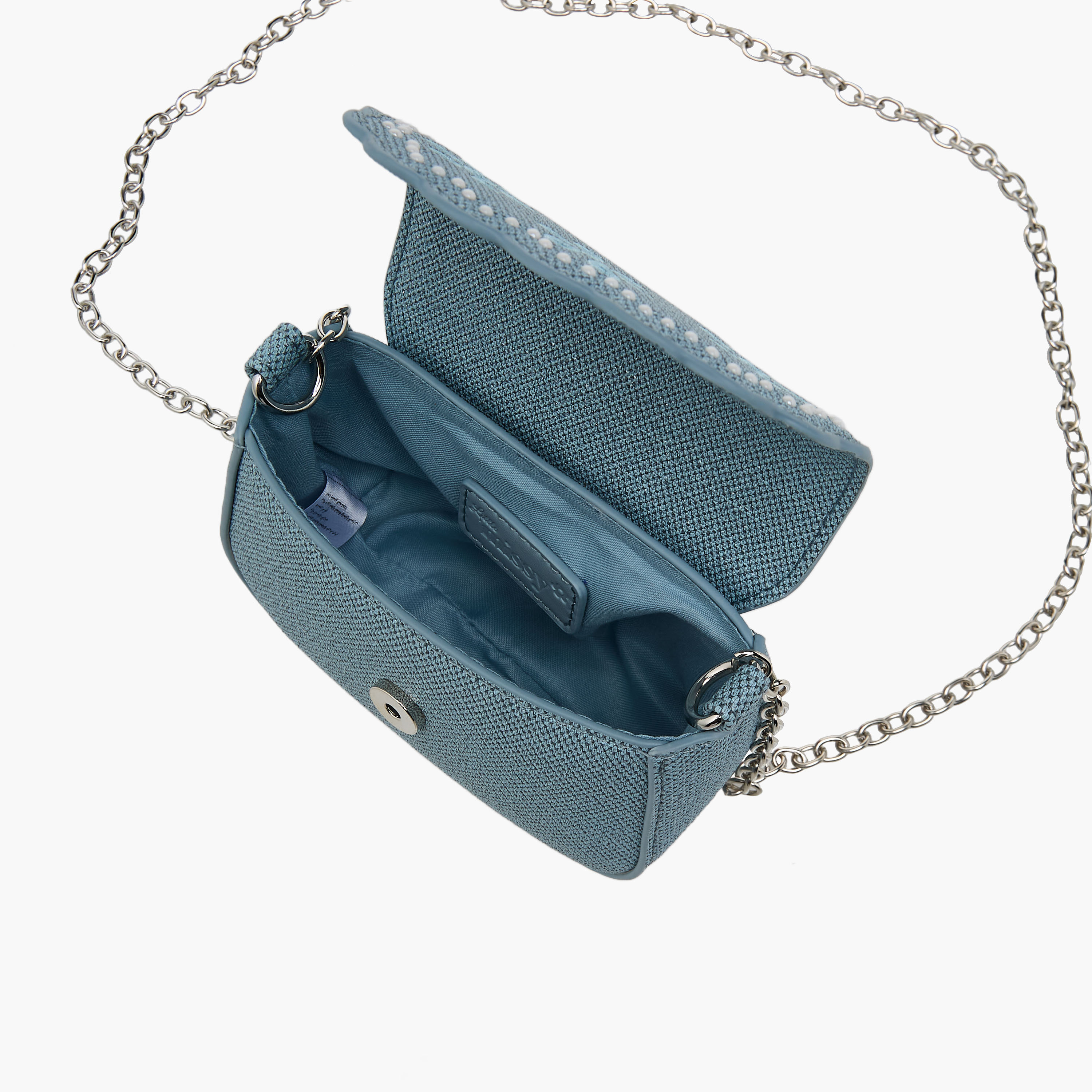 Little Missy Embroidered Crossbody Bag with Chain Strap-girls-accessories-bags-image-7