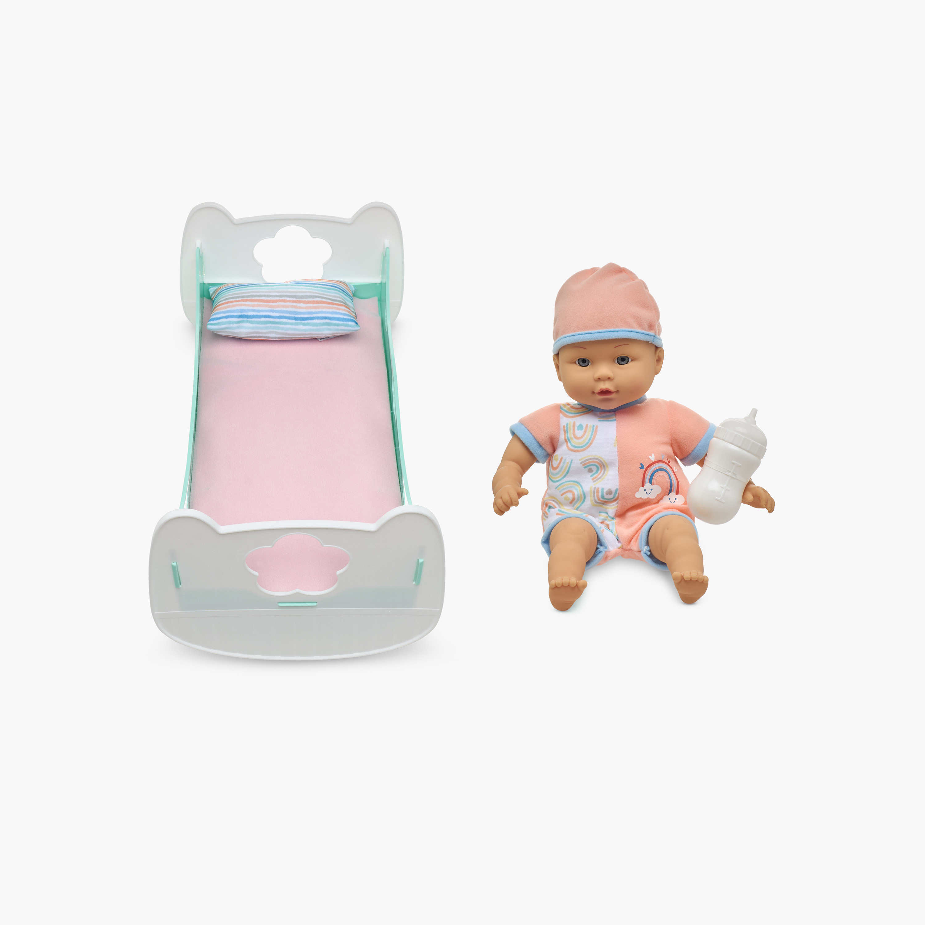 Juniors Baby Doll with Bed Playset-toys-dollsandplaysets-dollplaysets-image-1