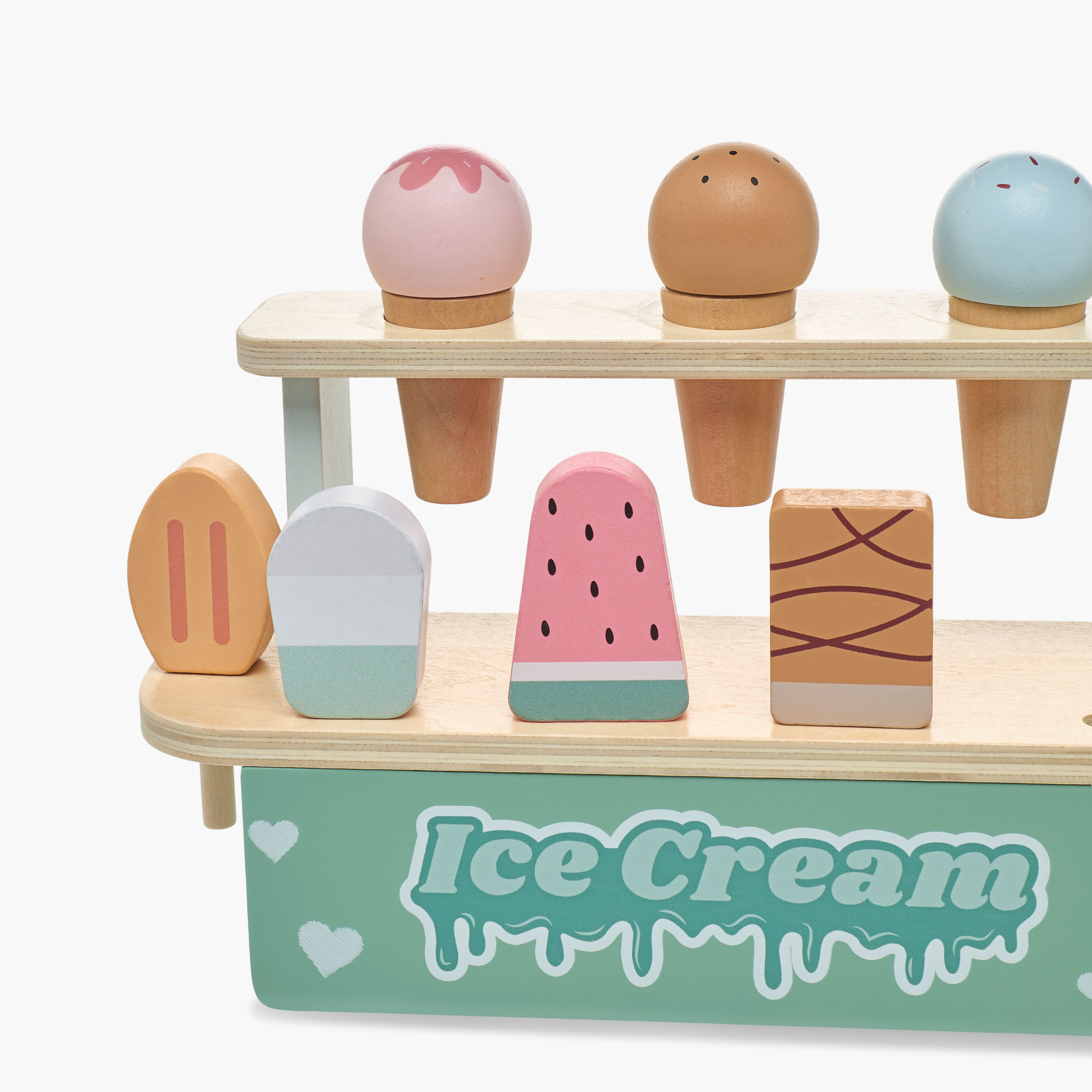 Juniors 13-Piece Wooden Ice Cream Shop Playset-toys-roleplay-playfoods-image-5