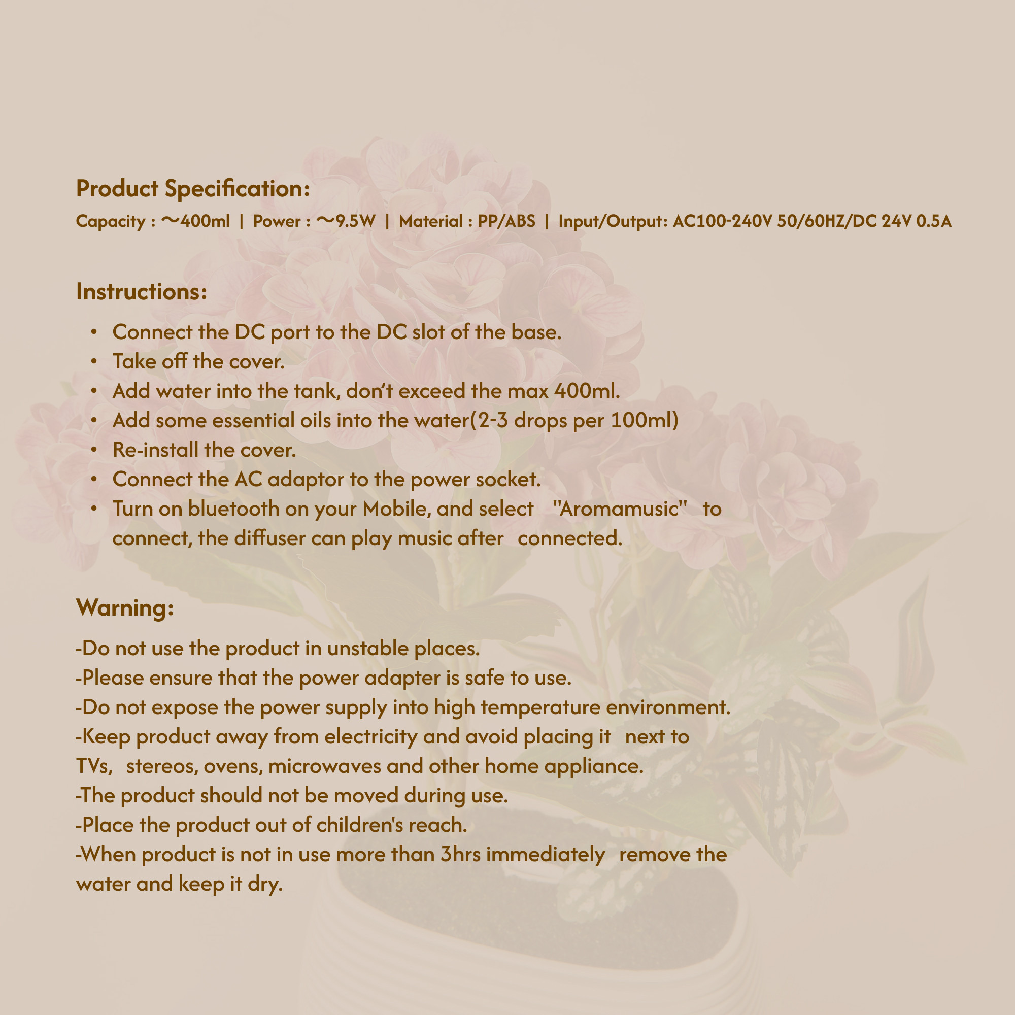 Hydressa Botanical Aroma Diffuser-household-homefragrance-airrevitalisersandhumidifiers-image-8