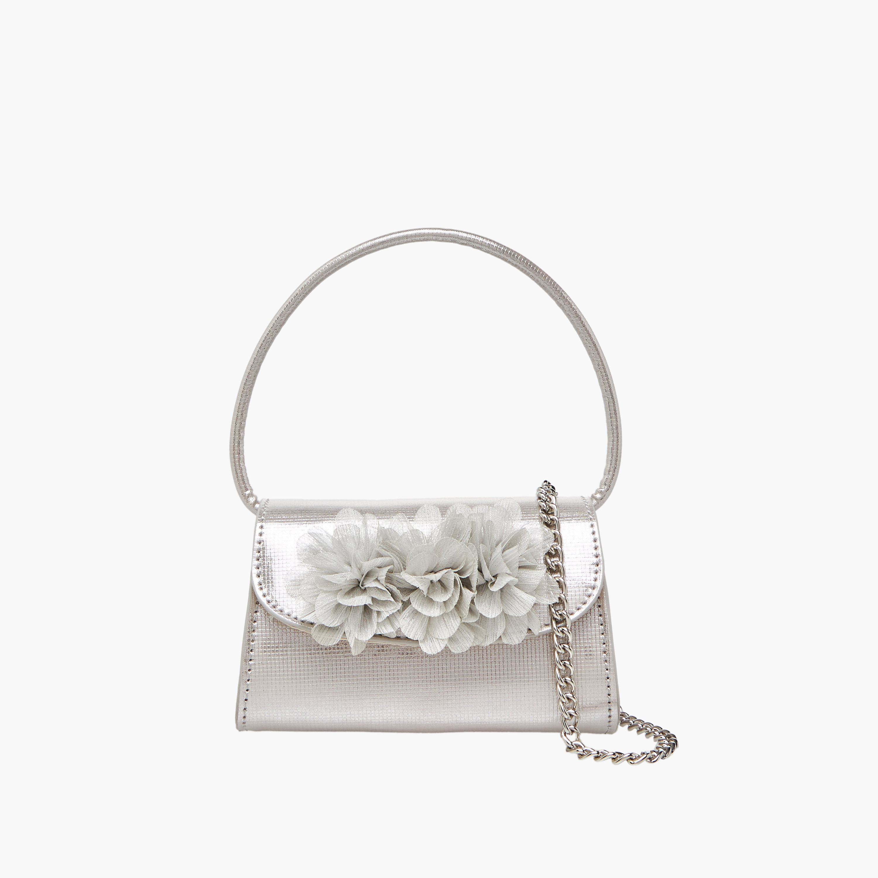 Celeste Floral Applique Crossbody Bag with Chain Strap-girls-accessories-bags-image-1