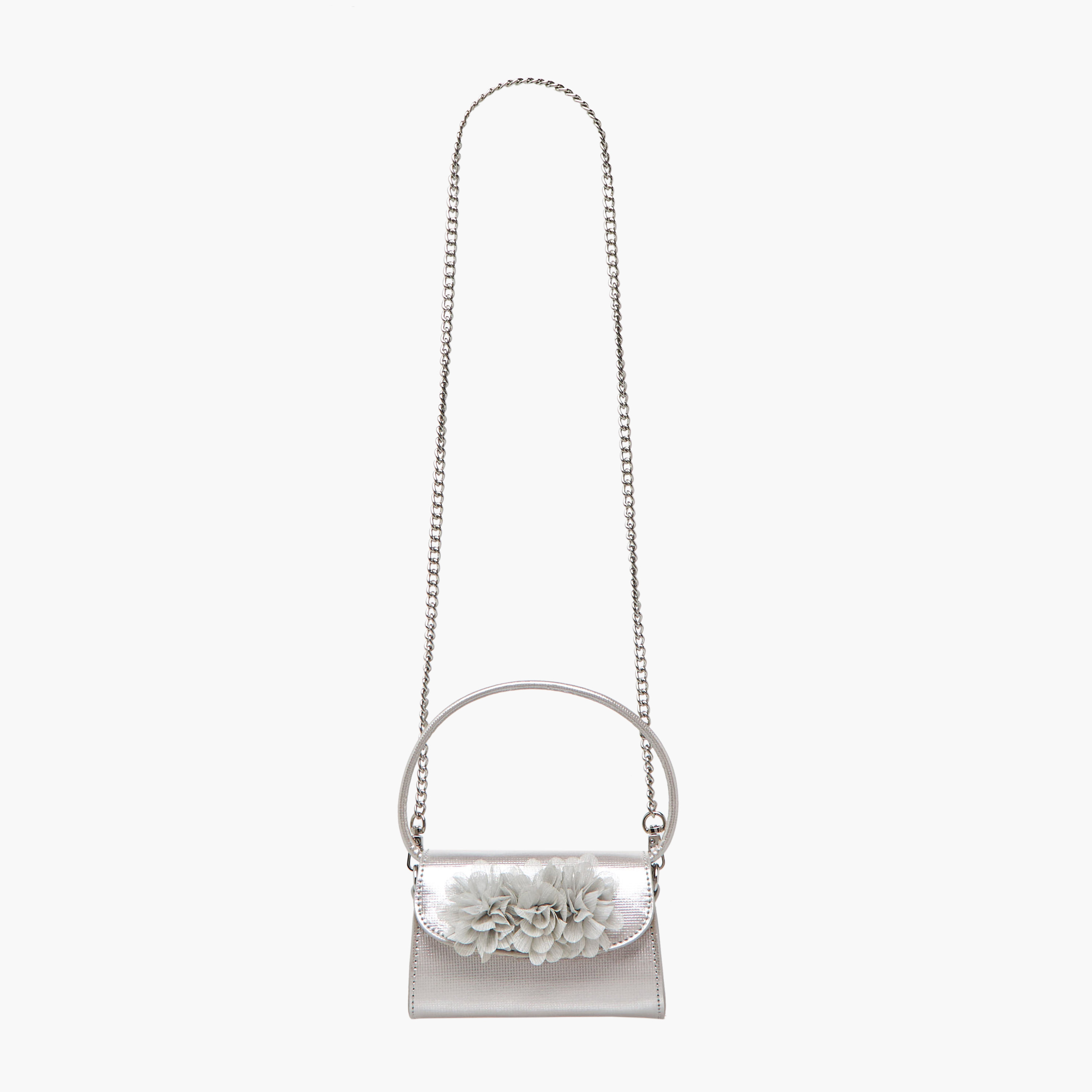 Celeste Floral Applique Crossbody Bag with Chain Strap-girls-accessories-bags-image-2