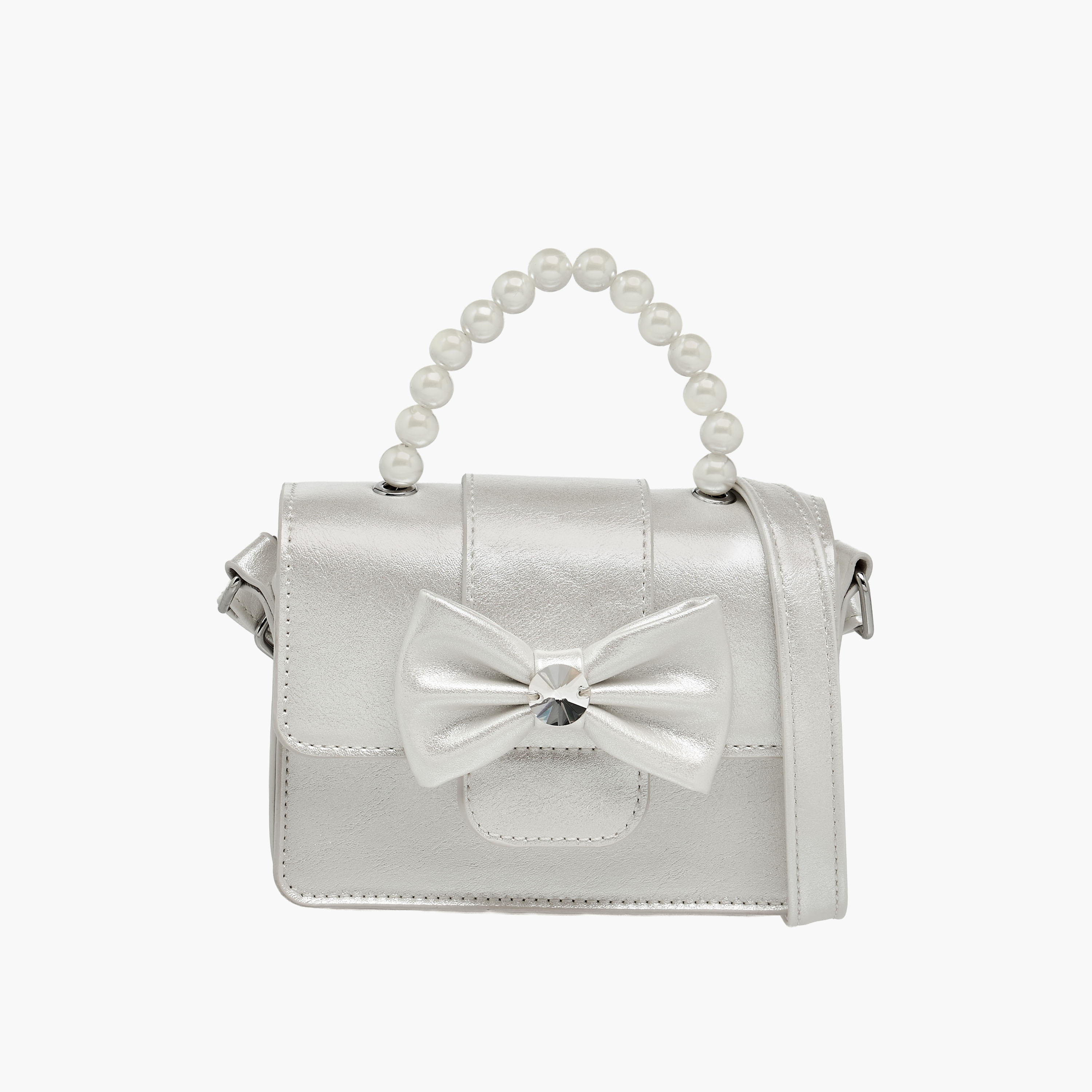 Celeste Bow Applique Crossbody Bag with Pearl Handle-girls-accessories-bags-image-1