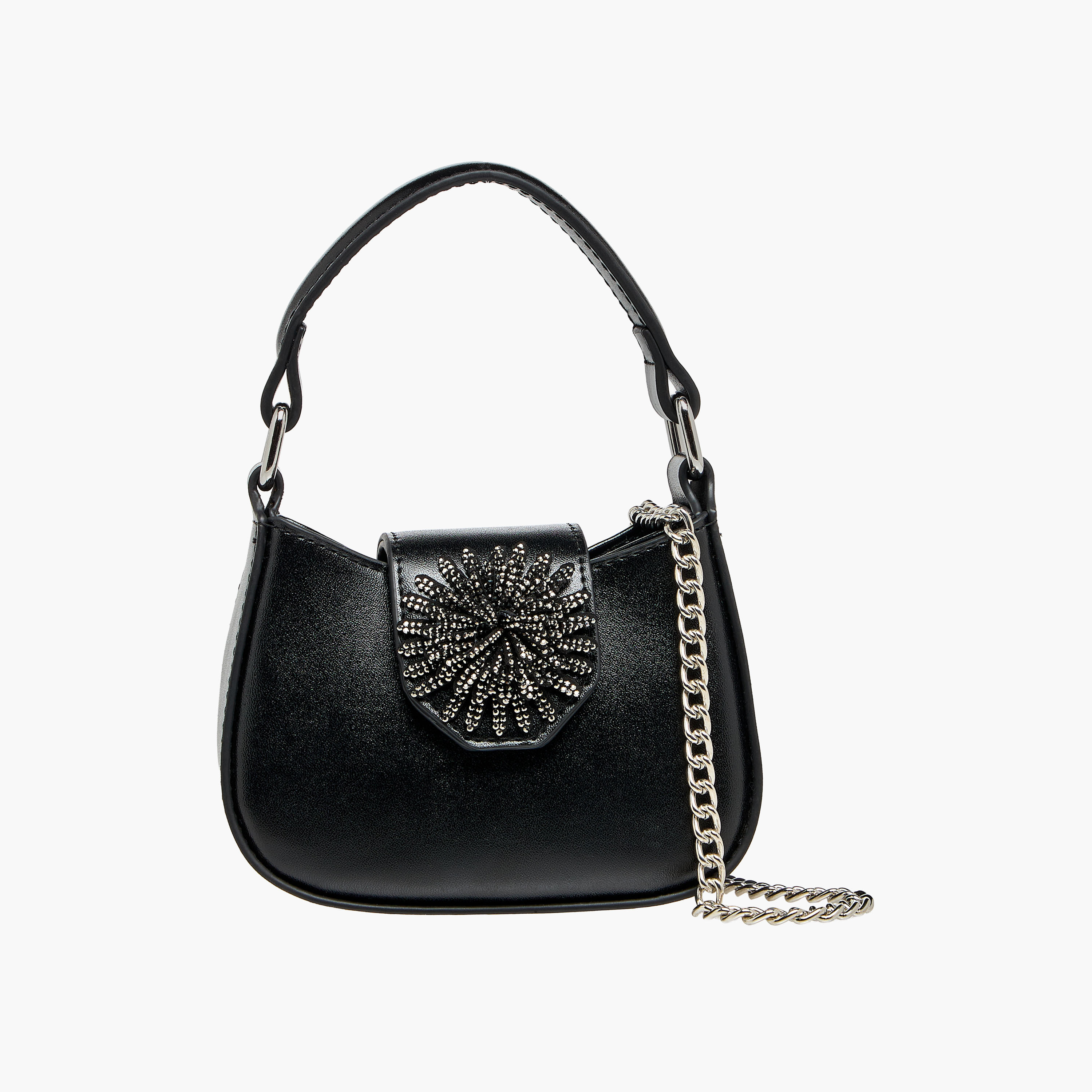 Celeste Embellished Crossbody Bag with Chain Strap-girls-accessories-bags-image-1