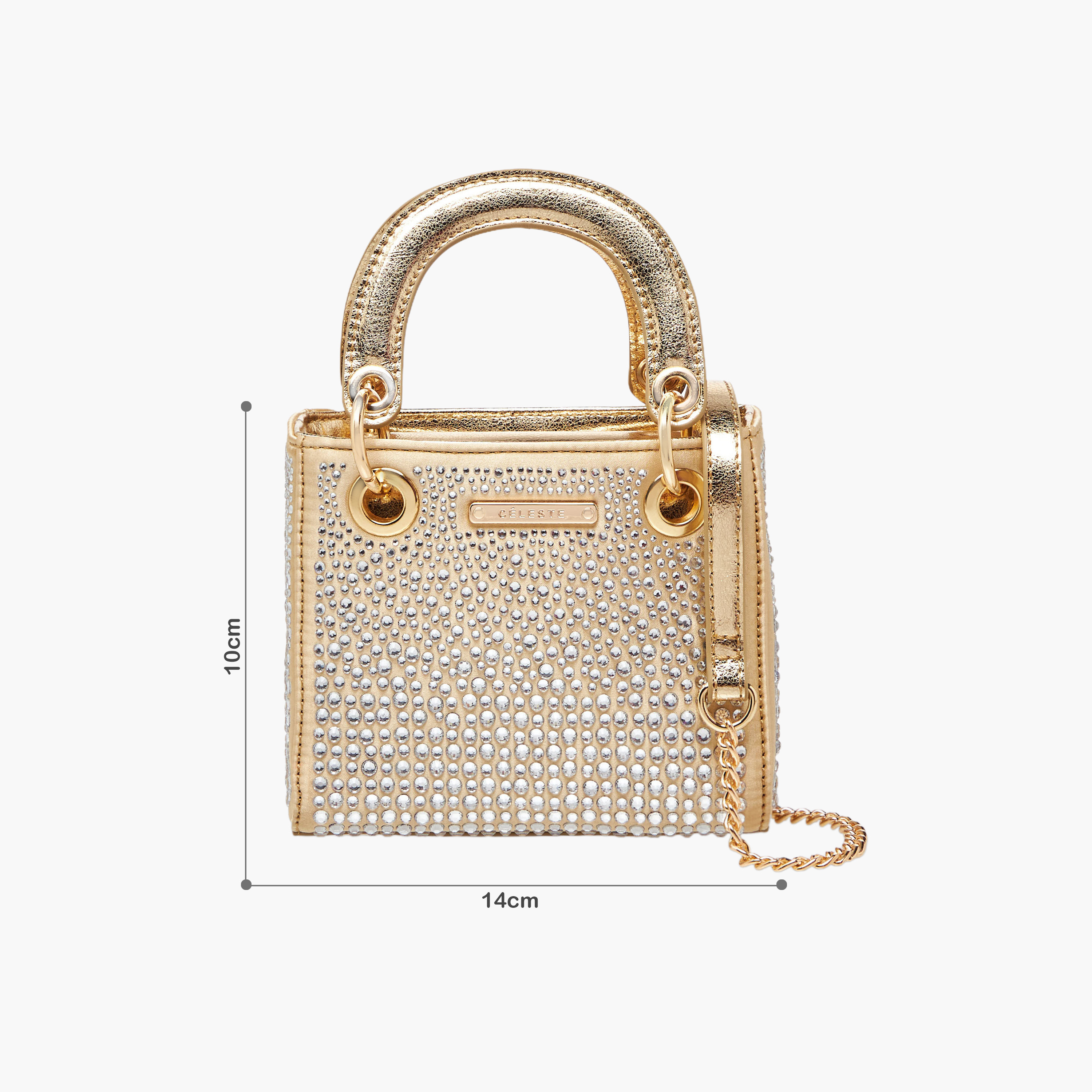 شنطة كروس بودي مزينة بسلسلة معدنية من سيليست-girls-accessories-bags-image-2