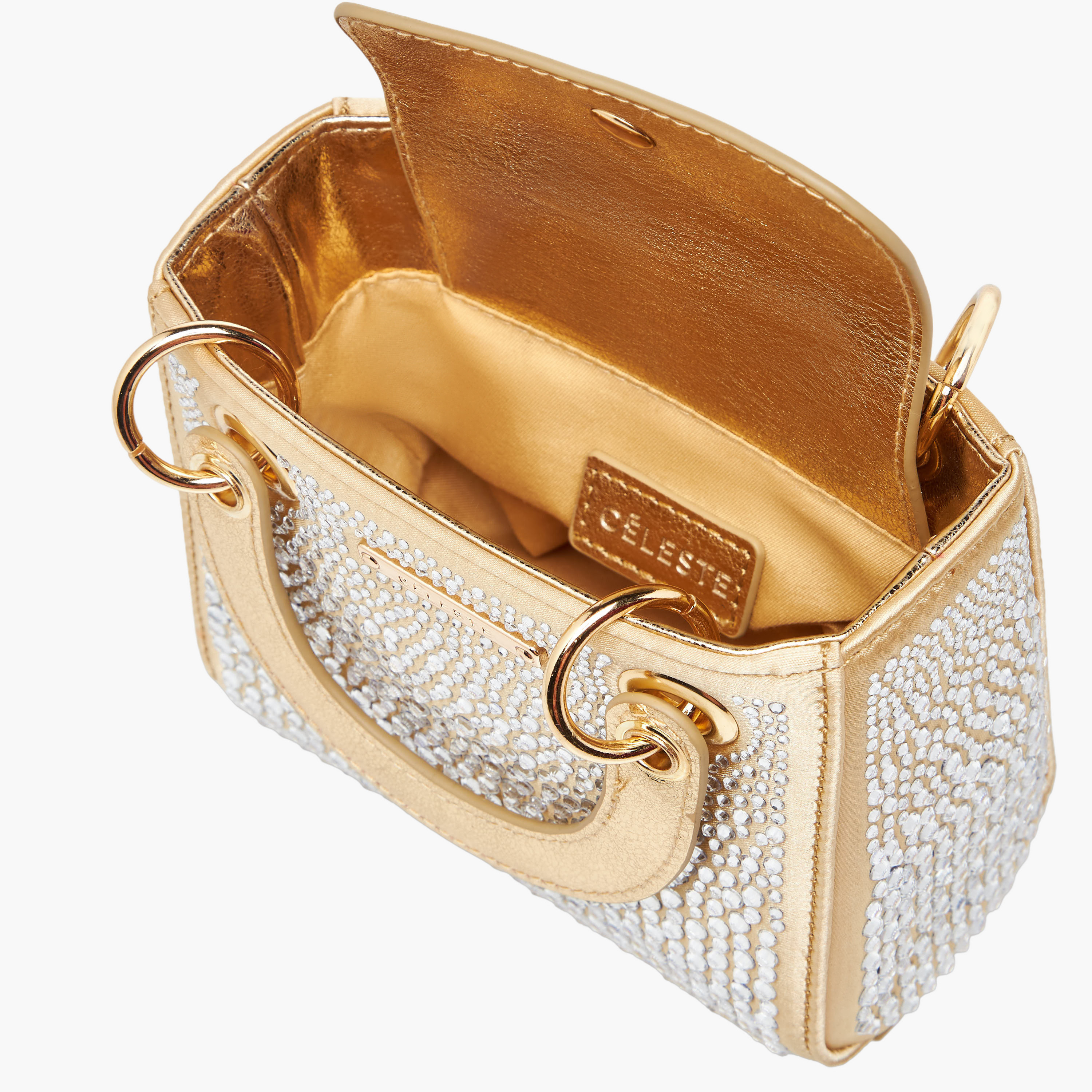 شنطة كروس بودي مزينة بسلسلة معدنية من سيليست-girls-accessories-bags-image-8