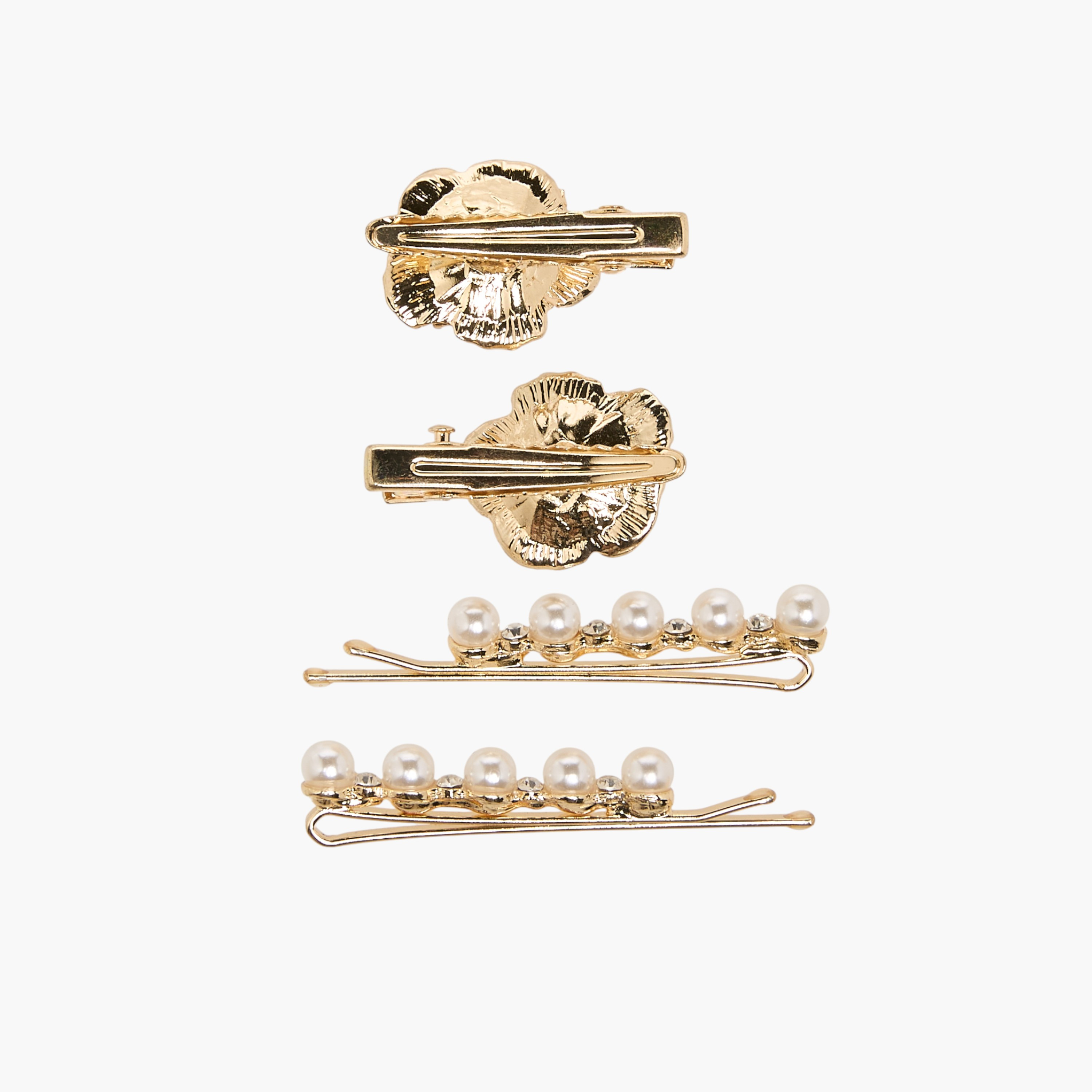 Pack of 4 Flora Bella Hair Clip and Hairpin with Pearl Embellishment-girls-accessories-hairaccessories-image-3
