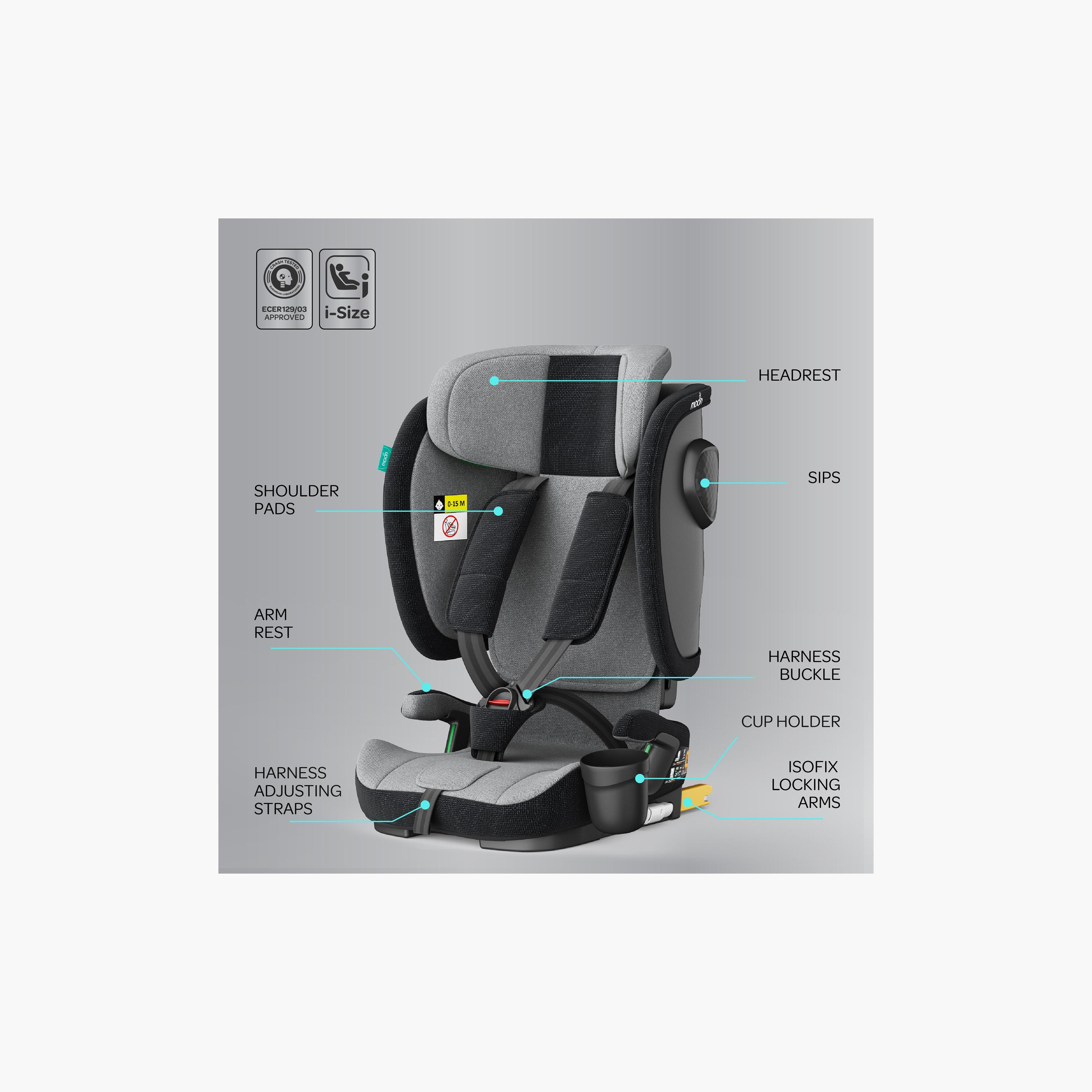 مقعد سيارة فولدا ماكس آي-سايز قابل للطي مع أذرع تثبيت ايزوفكس من مون-baby-gear-carseats-image-6