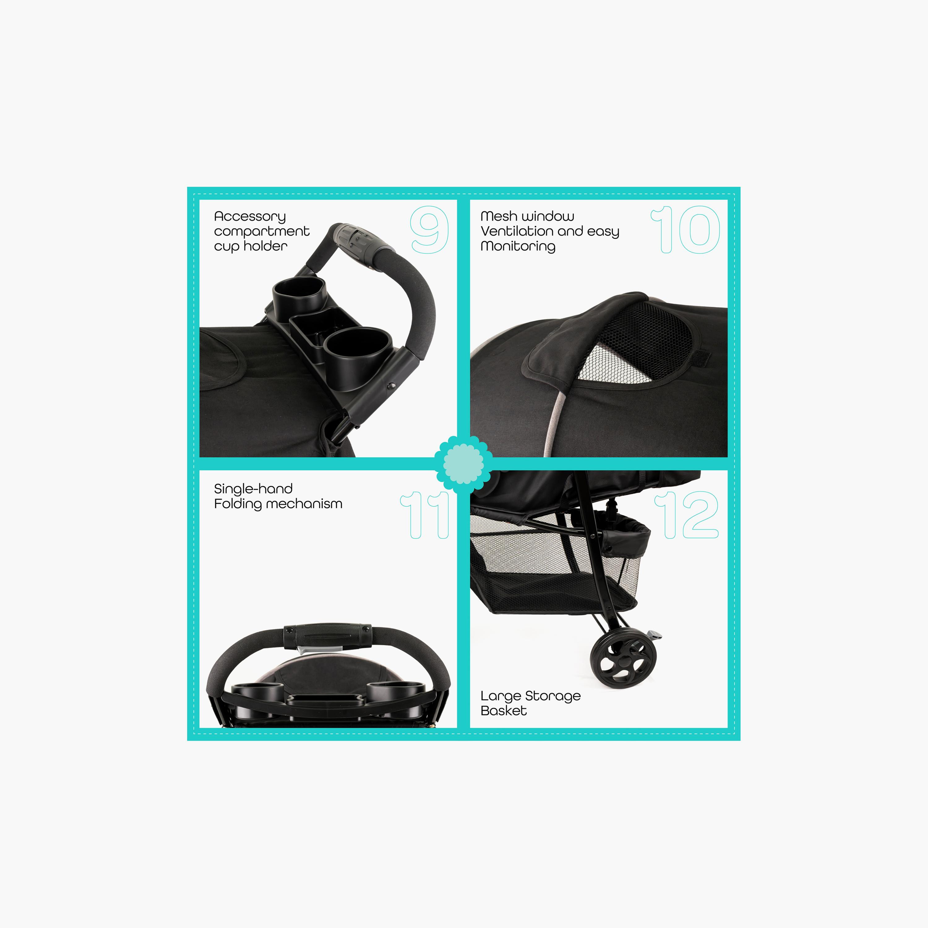 عربة أطفال مترو إيربان من مون مع مظلة شمس وحزام أمان بخمس نقاط-baby-gear-strollersandprams-strollers-image-12
