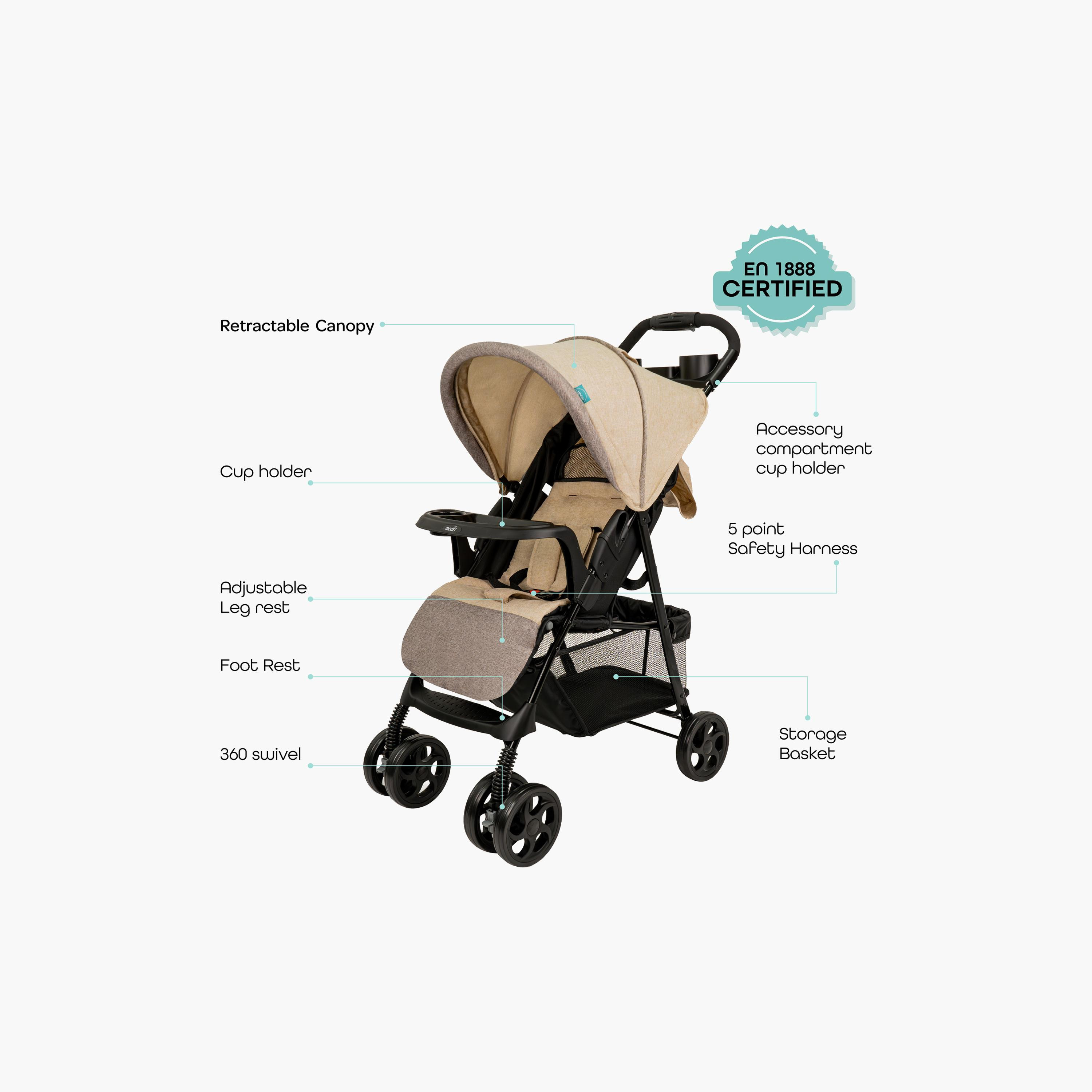 عربة أطفال مترو إيربان من مون مع مظلة شمس وحزام أمان بخمس نقاط-baby-gear-strollersandprams-strollers-image-18