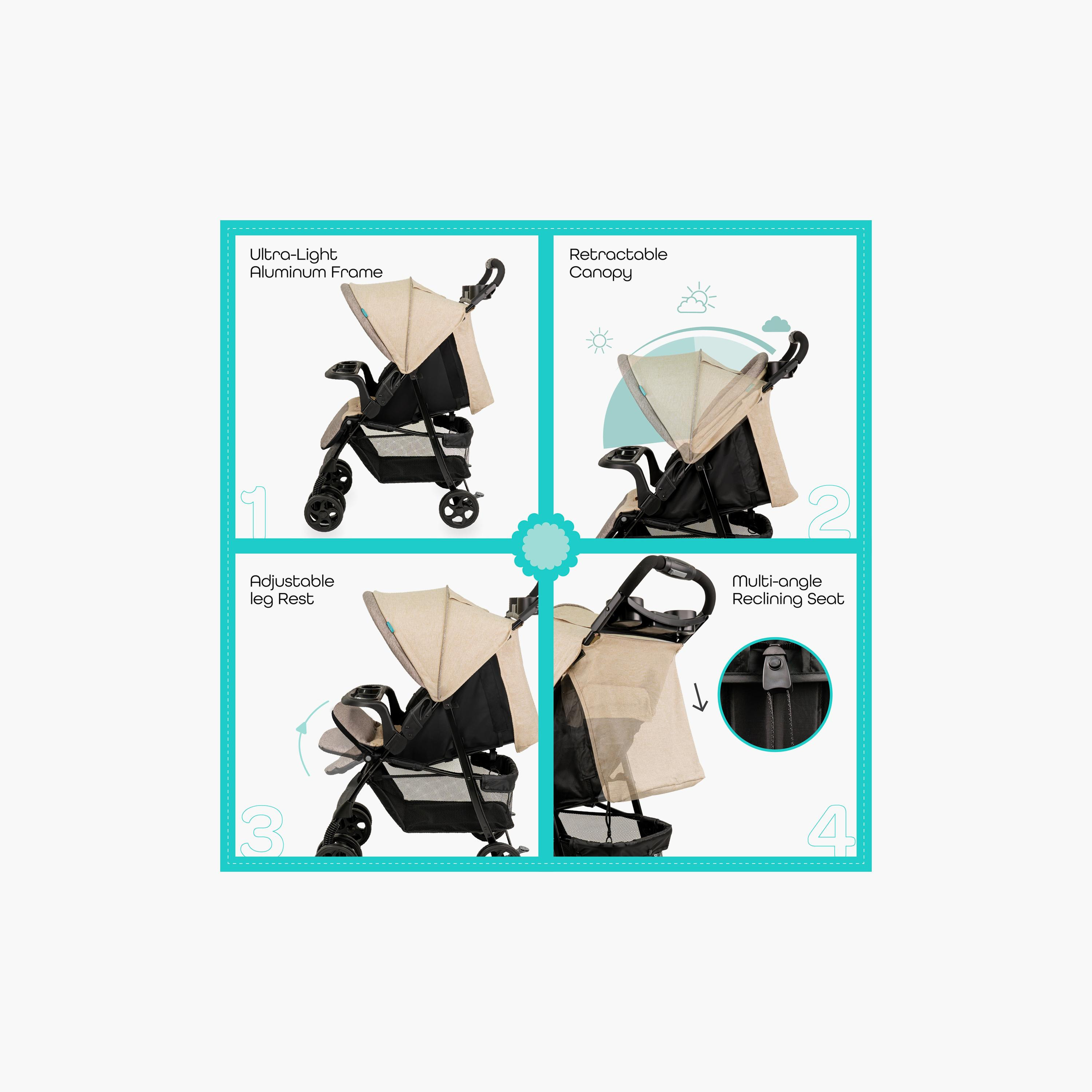 عربة أطفال مترو إيربان من مون مع مظلة شمس وحزام أمان بخمس نقاط-baby-gear-strollersandprams-strollers-image-19