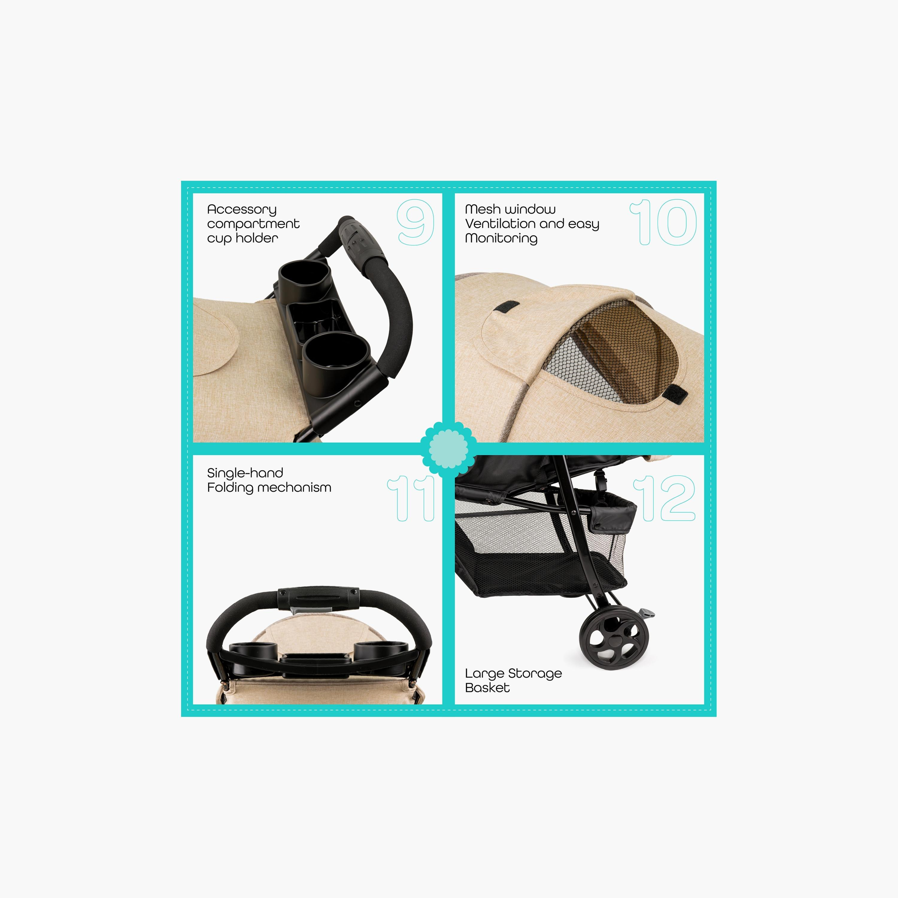 عربة أطفال مترو إيربان من مون مع مظلة شمس وحزام أمان بخمس نقاط-baby-gear-strollersandprams-strollers-image-21