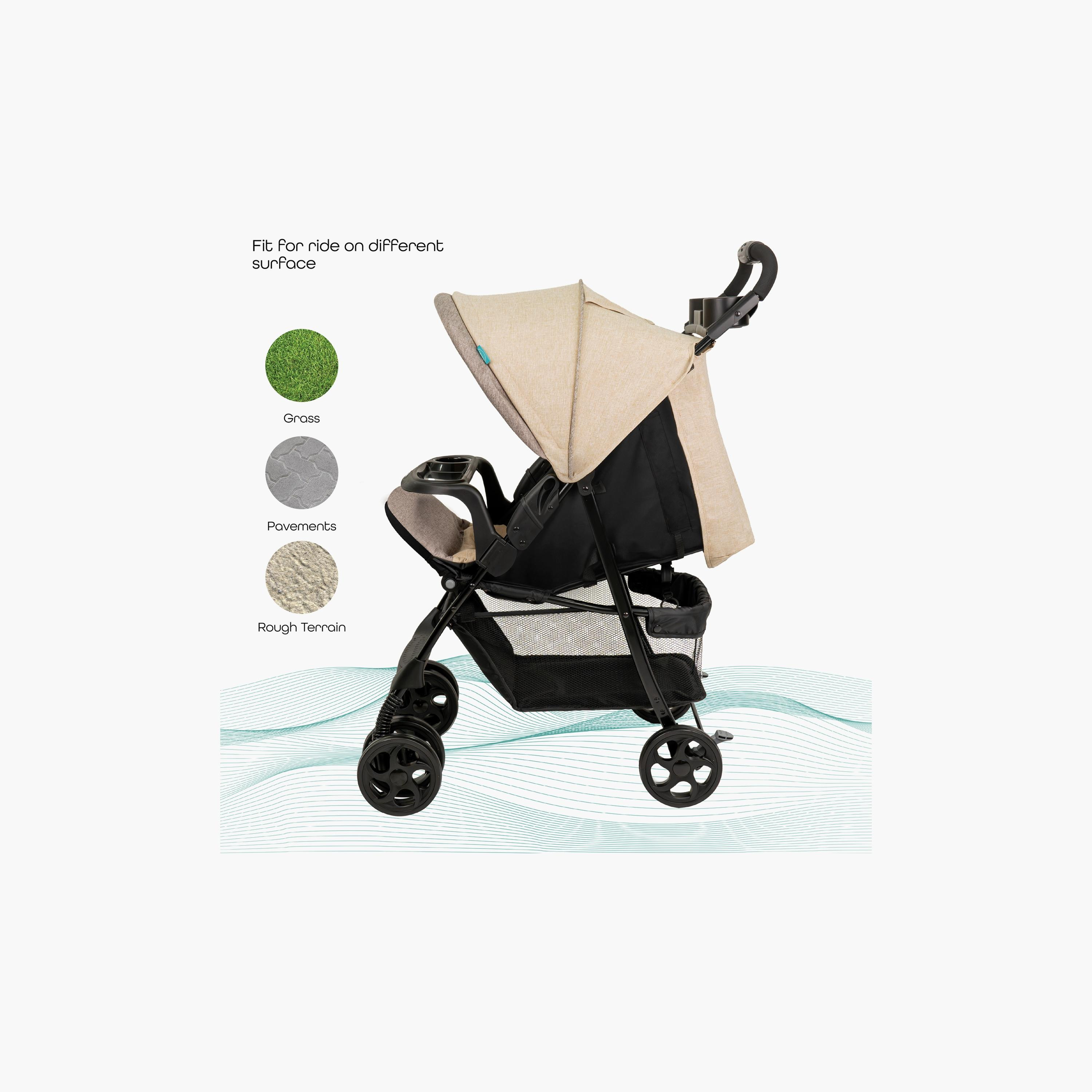 عربة أطفال مترو إيربان من مون مع مظلة شمس وحزام أمان بخمس نقاط-baby-gear-strollersandprams-strollers-image-22