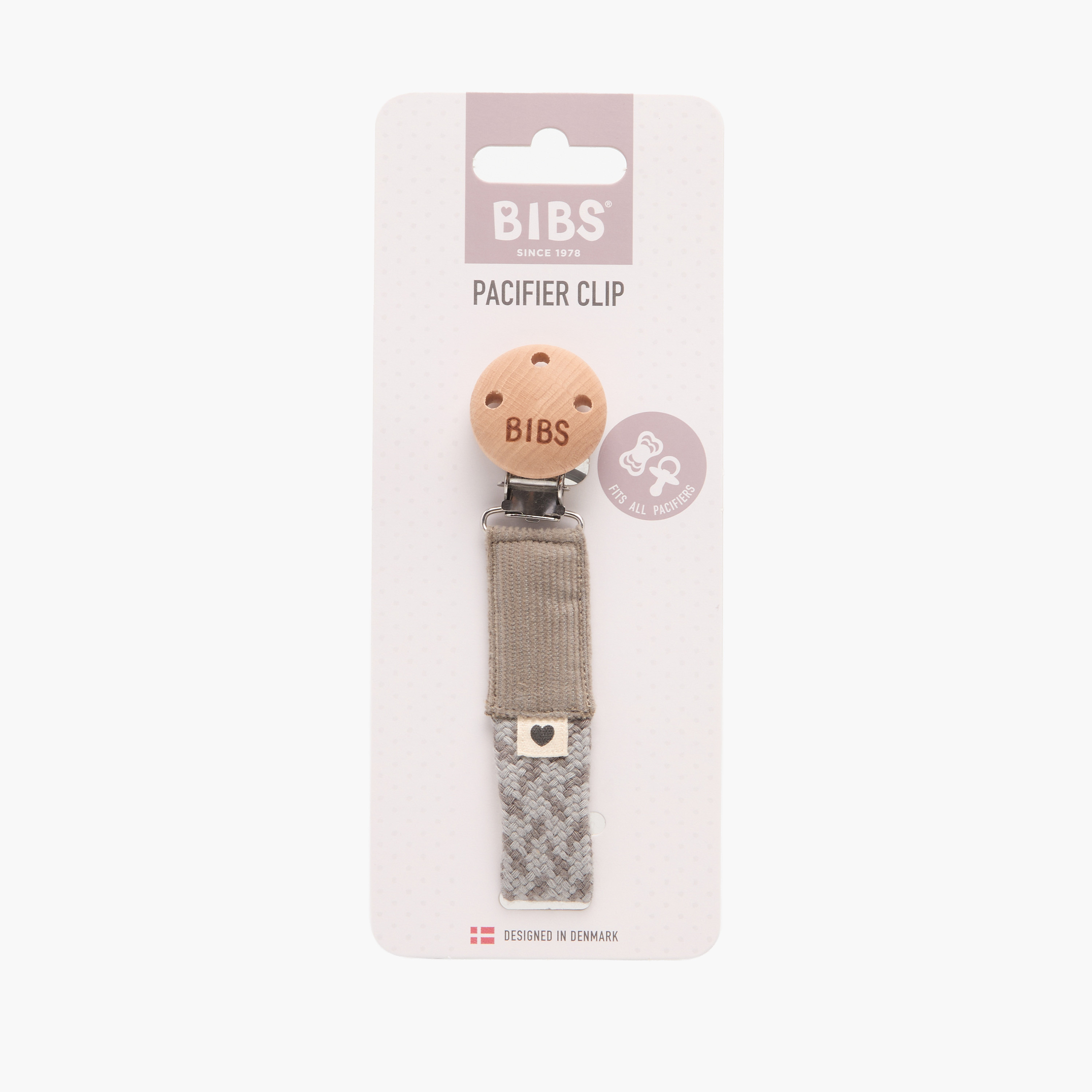 Bibs Baby Pacifier Clip with Woven Strap-baby-feeding-pacifiers-image-1