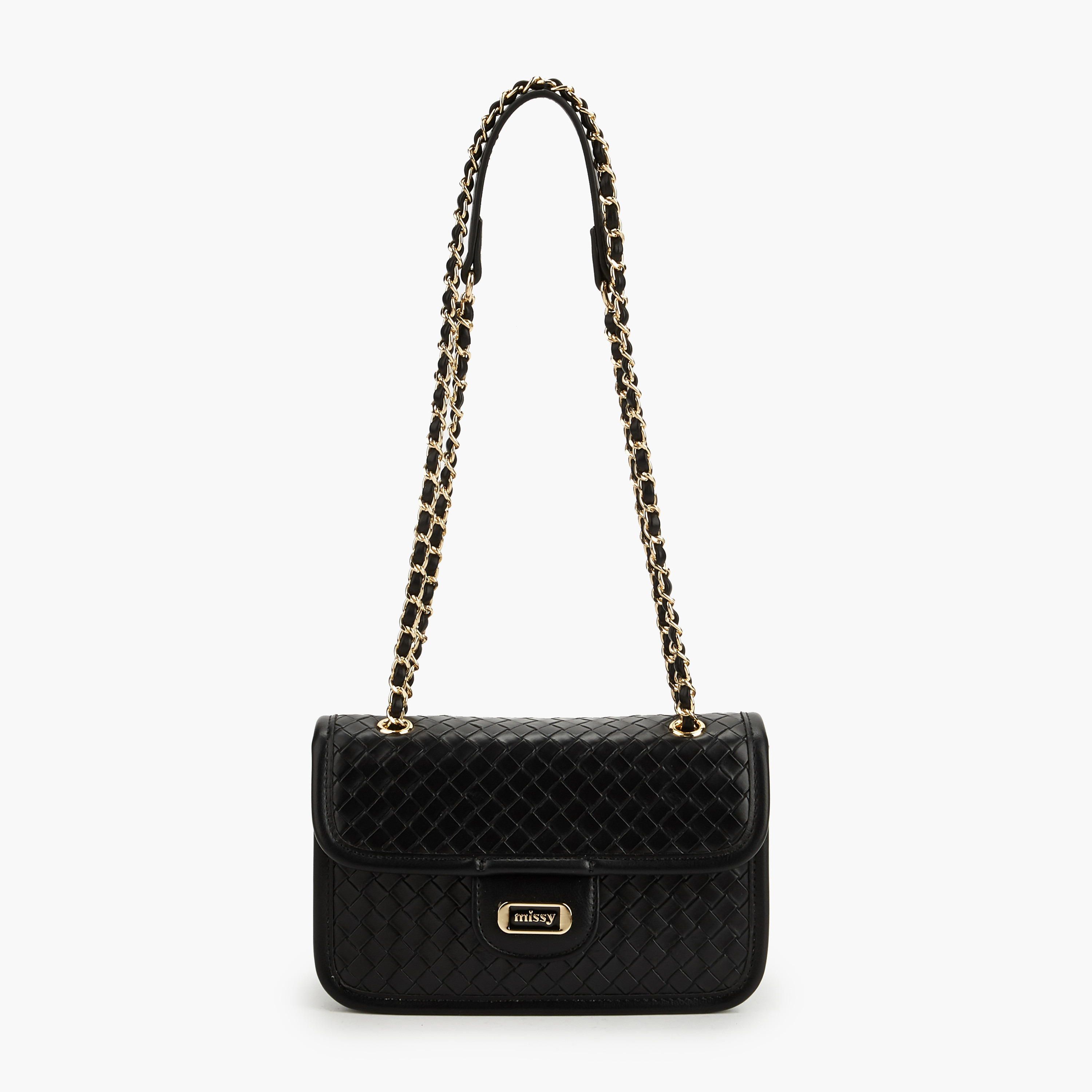 شنطة كروسبودي مبطنة ومنسوجة بمقابض من ميسي-women-bagsandwallets-handbags-image-1