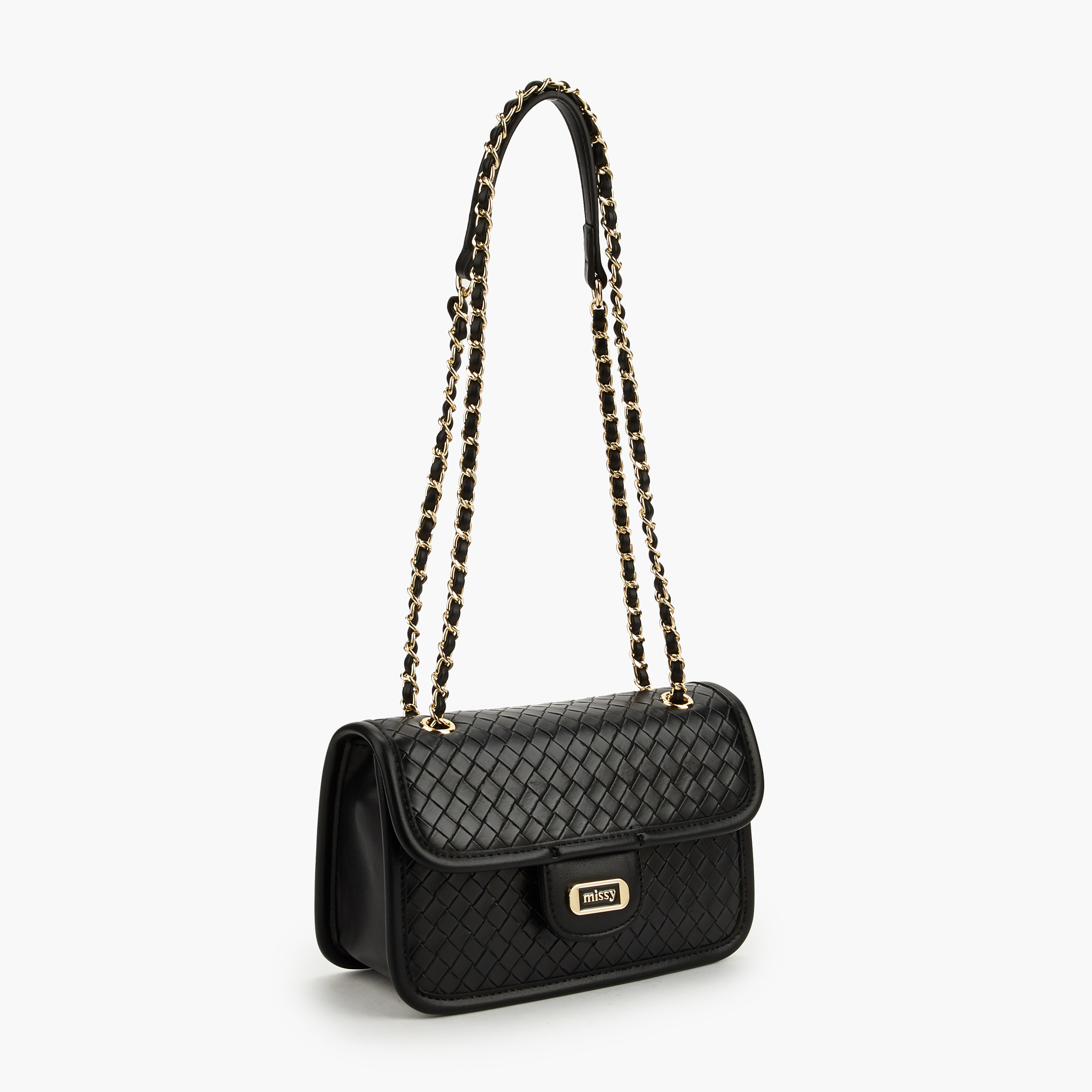 شنطة كروسبودي مبطنة ومنسوجة بمقابض من ميسي-women-bagsandwallets-handbags-image-3
