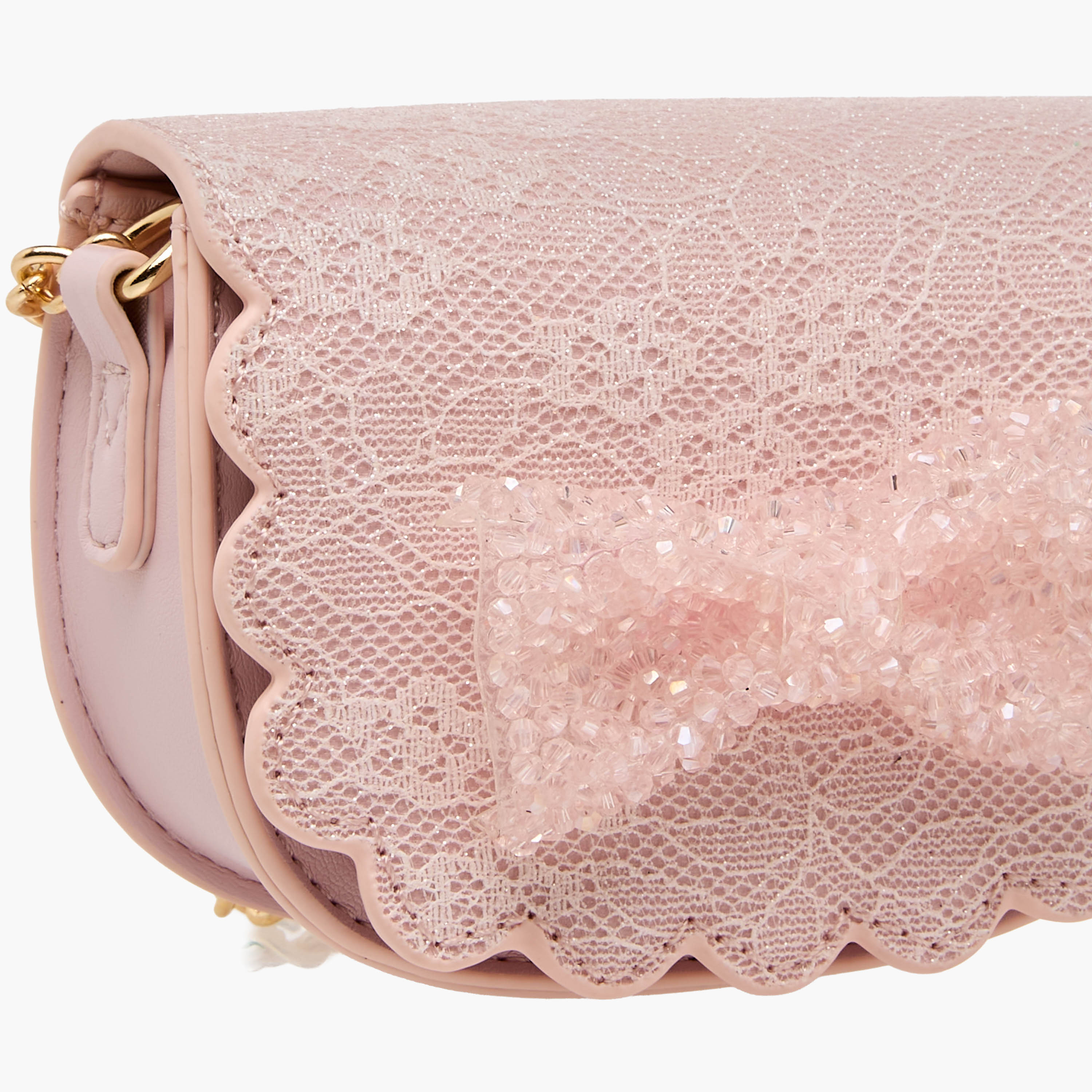 Little Missy Bow Embellished Crossbody Bag with Chain Strap-girls-accessories-bags-image-5