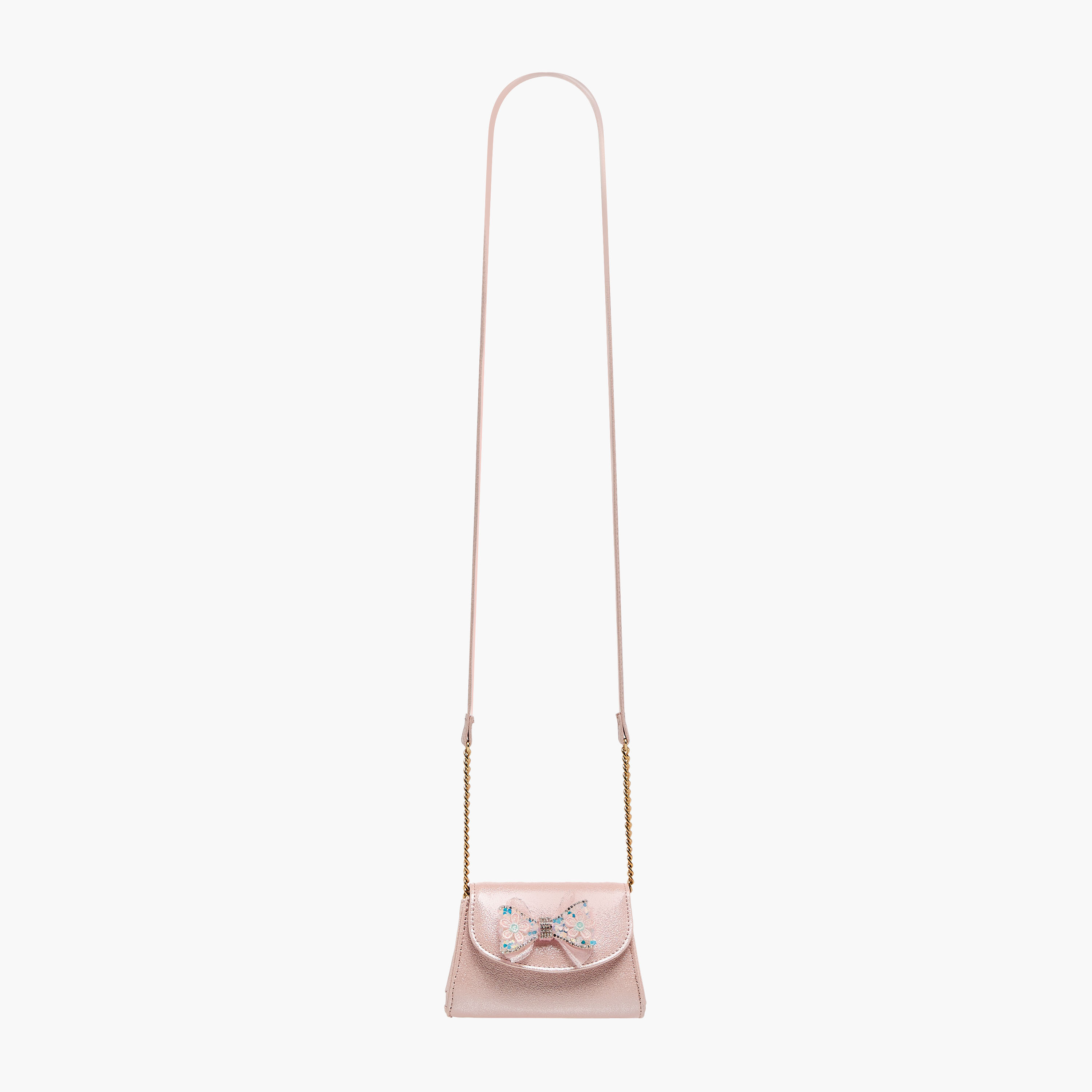 Celeste Bow Embellished Crossbody Bag with Chain Strap-girls-accessories-bags-image-3