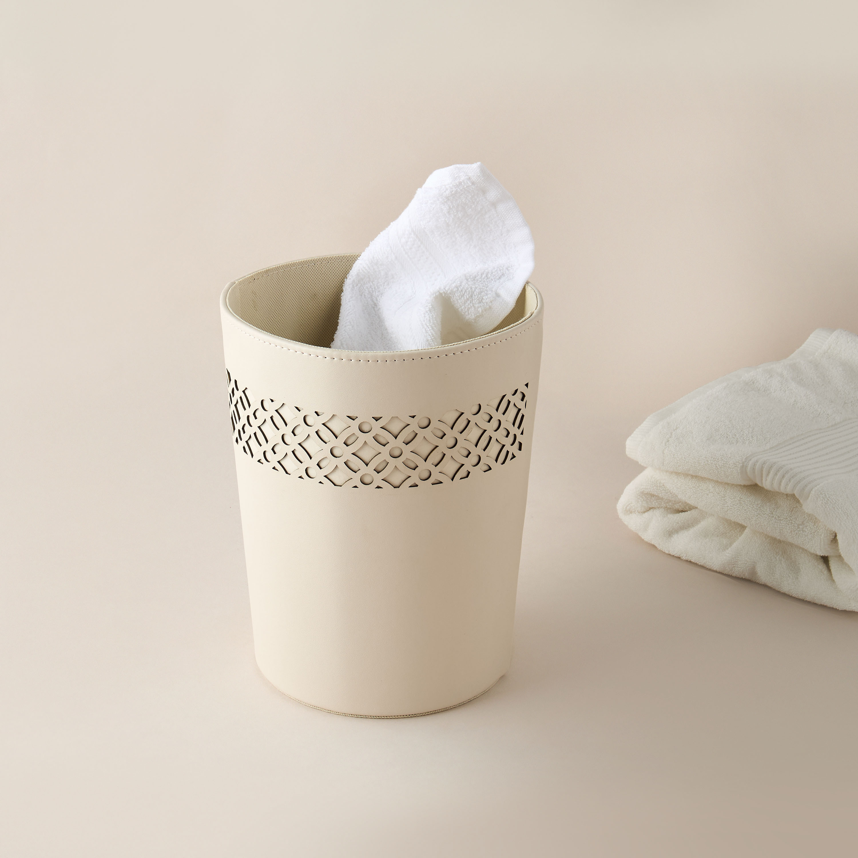 Laser Cut Design Waste Bin - 21x26 cms-household-bathandlaundry-wastebinsandaccessories-image-2