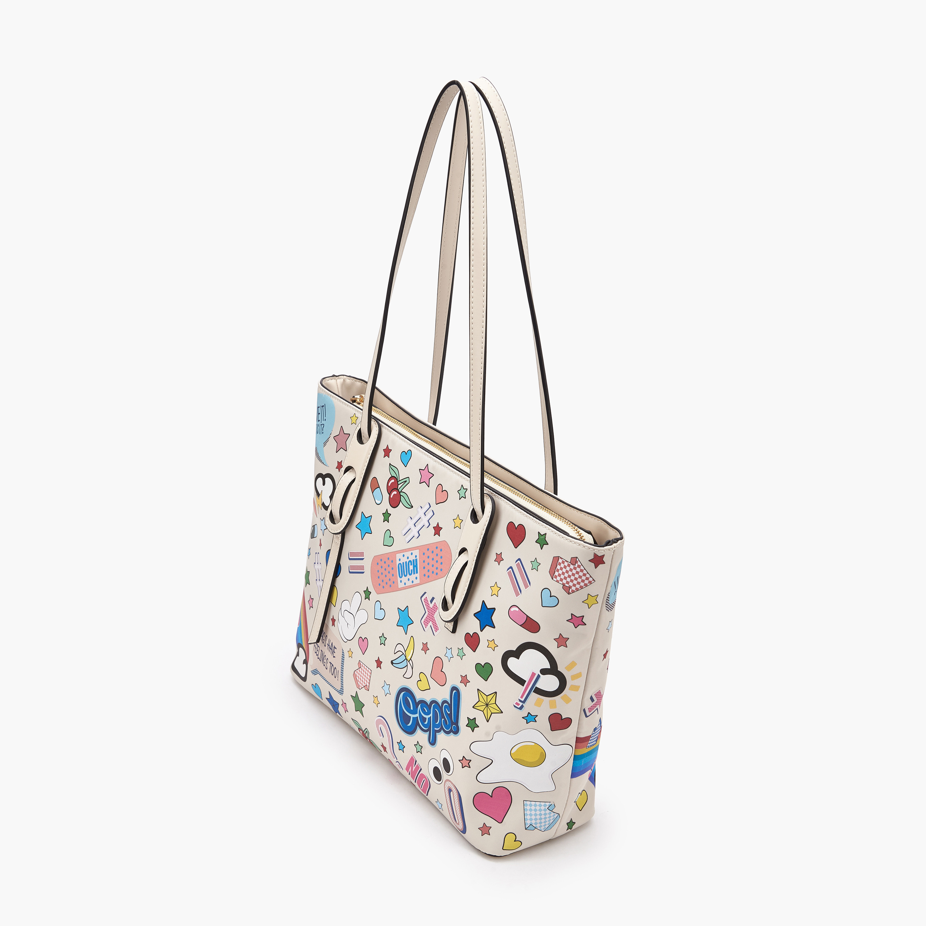 Missy Graphic Print Tote Bag with Double Handle-women-bagsandwallets-handbags-image-5