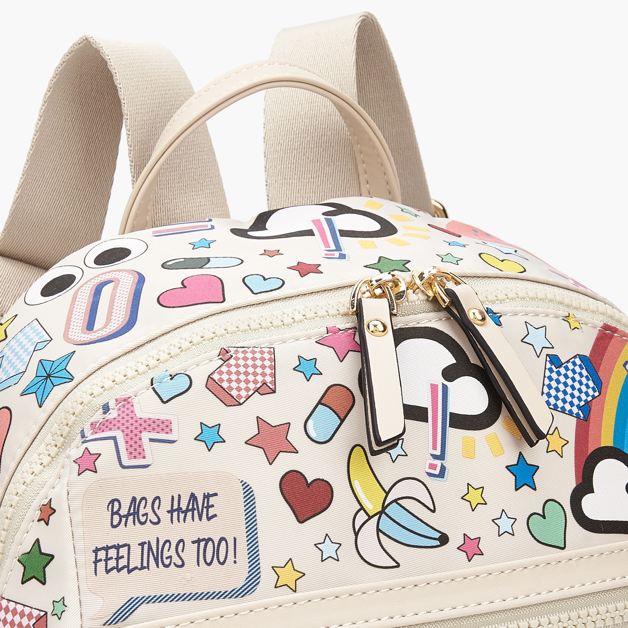 Missy Graphic Print Backpack with Adjustable Straps-women-bagsandwallets-backpacks-image-2