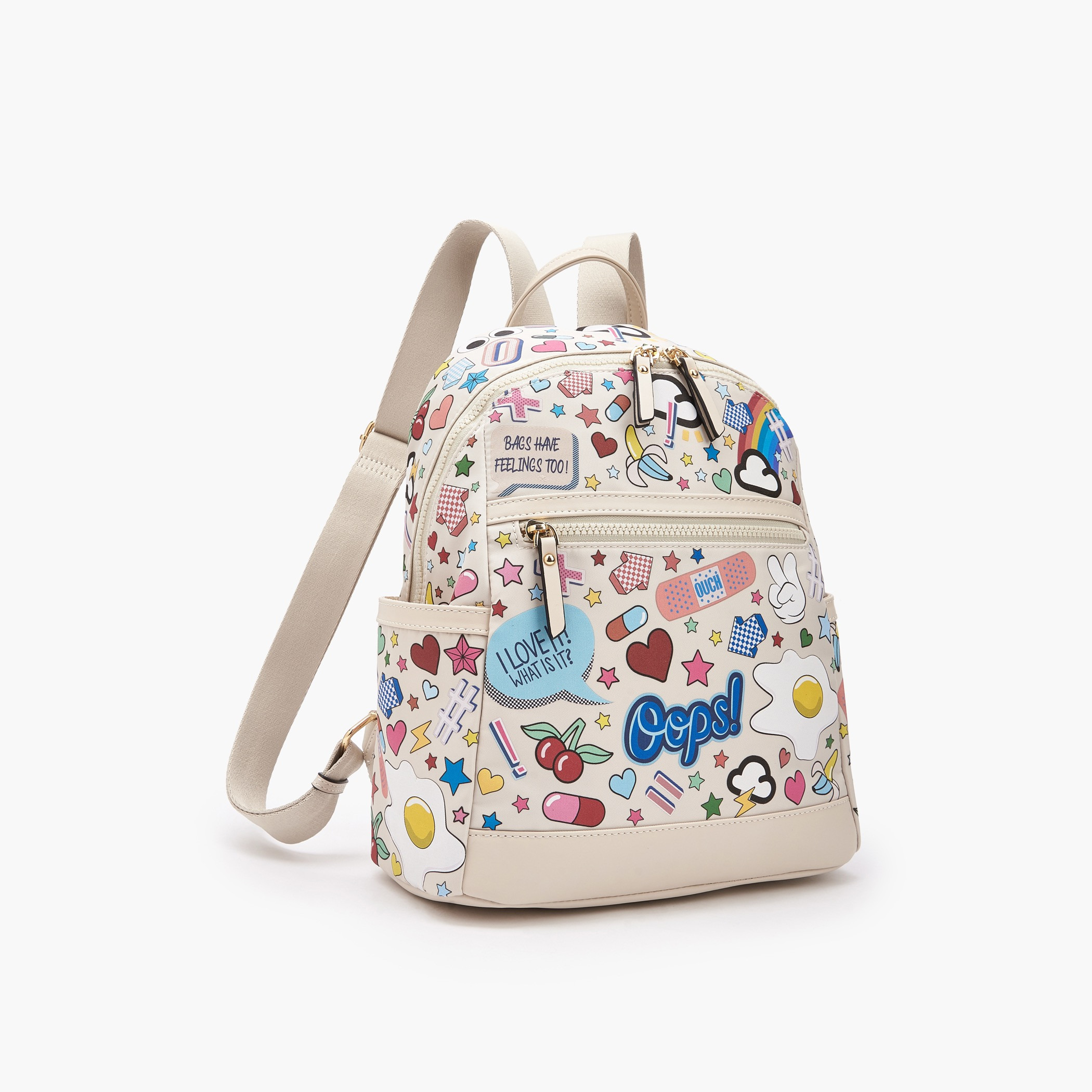 Missy Graphic Print Backpack with Adjustable Straps-women-bagsandwallets-backpacks-image-5