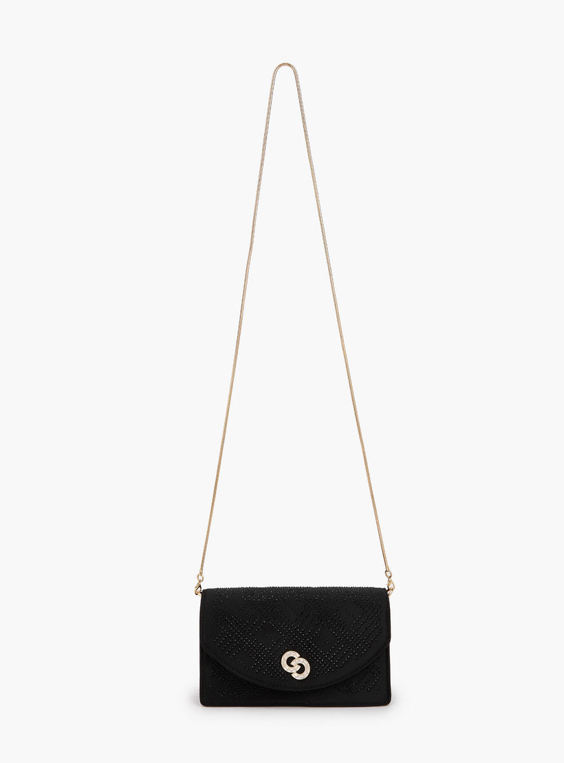 شنطة كروس بودي مزينة بحزام سلسلة قابل للفصل من سيليست-women-bagsandwallets-handbags-image-3
