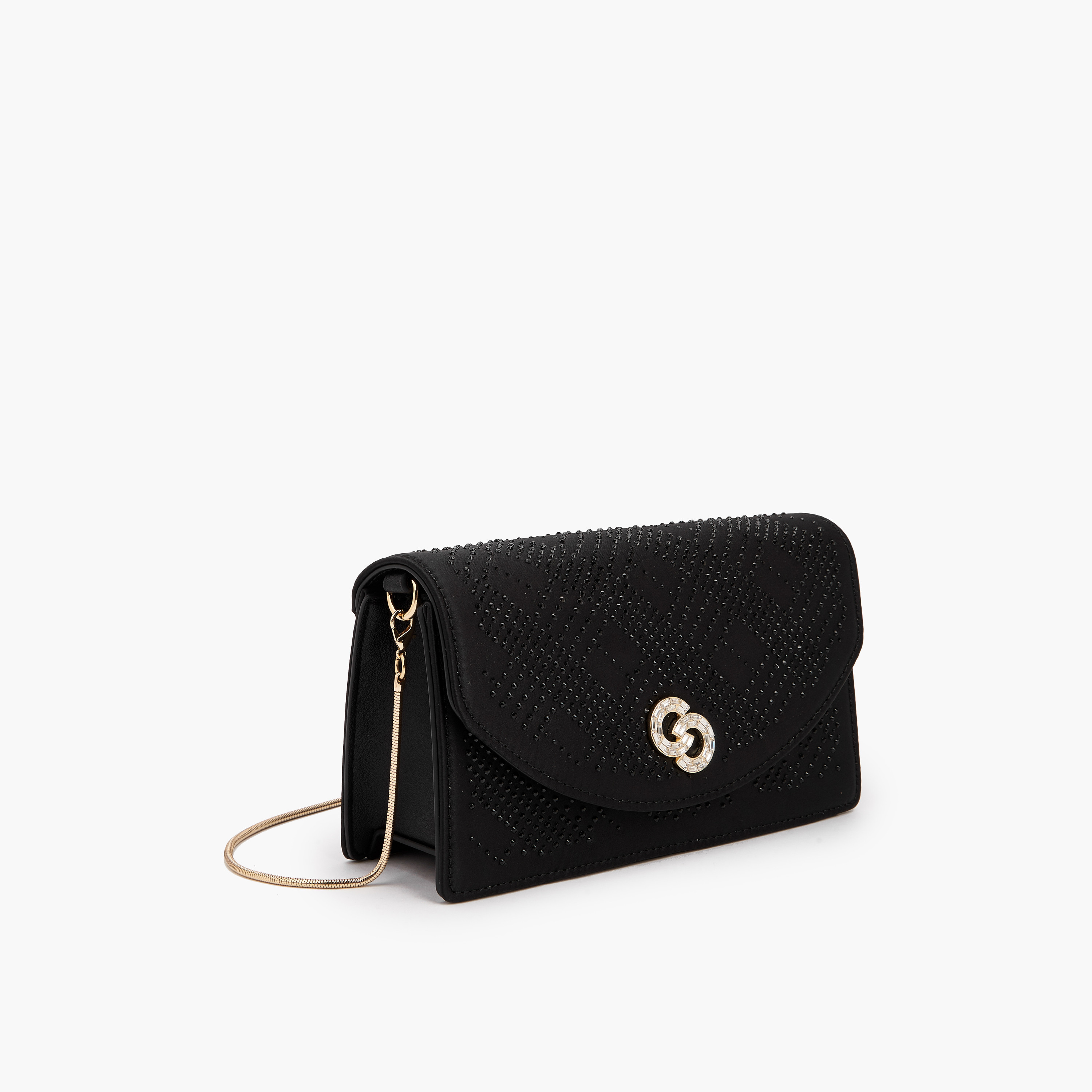 شنطة كروس بودي مزينة بحزام سلسلة قابل للفصل من سيليست-women-bagsandwallets-handbags-image-4