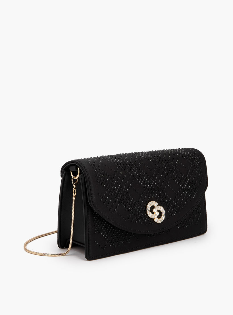 شنطة كروس بودي مزينة بحزام سلسلة قابل للفصل من سيليست-women-bagsandwallets-handbags-image-4