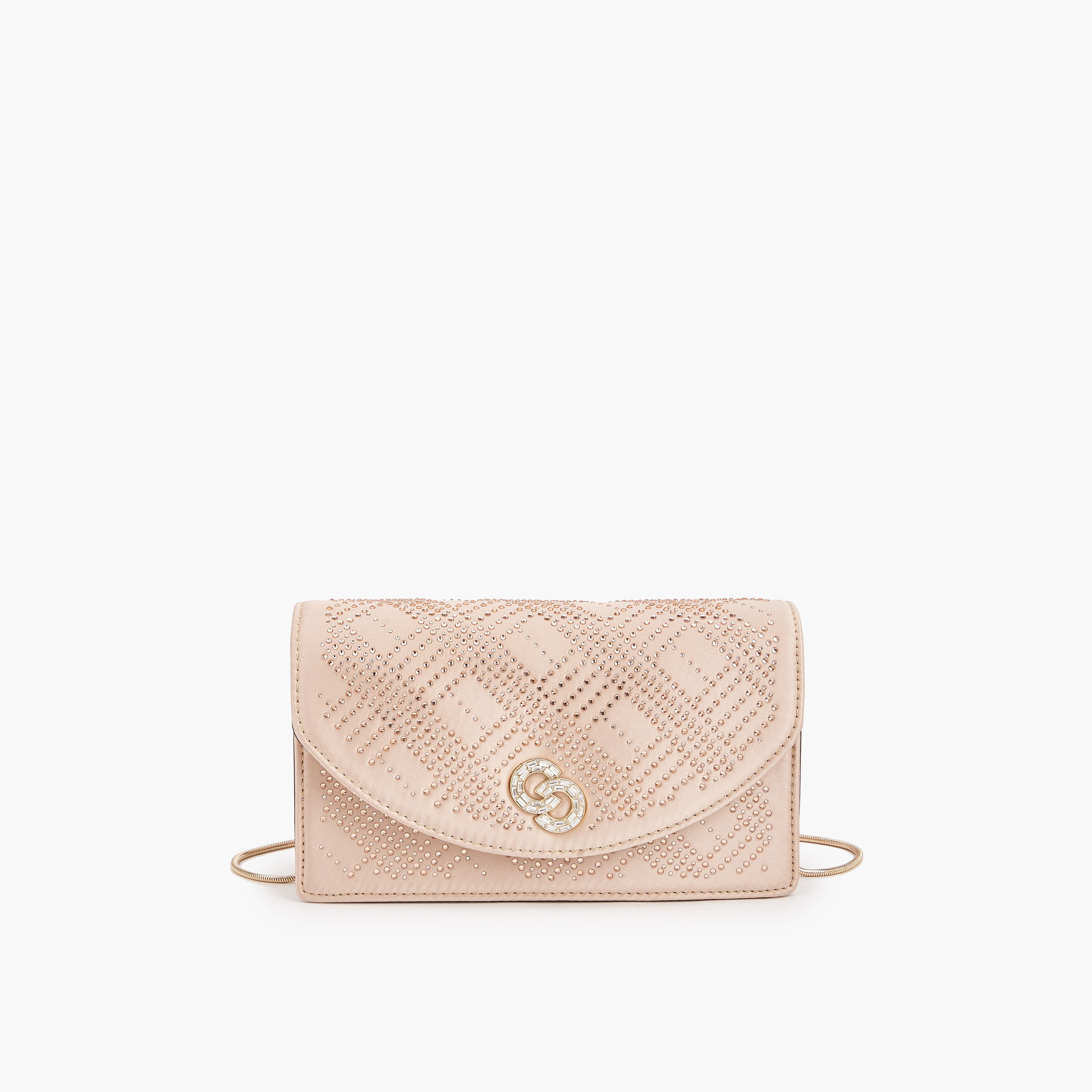 شنطة كروس بودي مزينة بحزام سلسلة قابل للفصل من سيليست-women-bagsandwallets-handbags-image-1