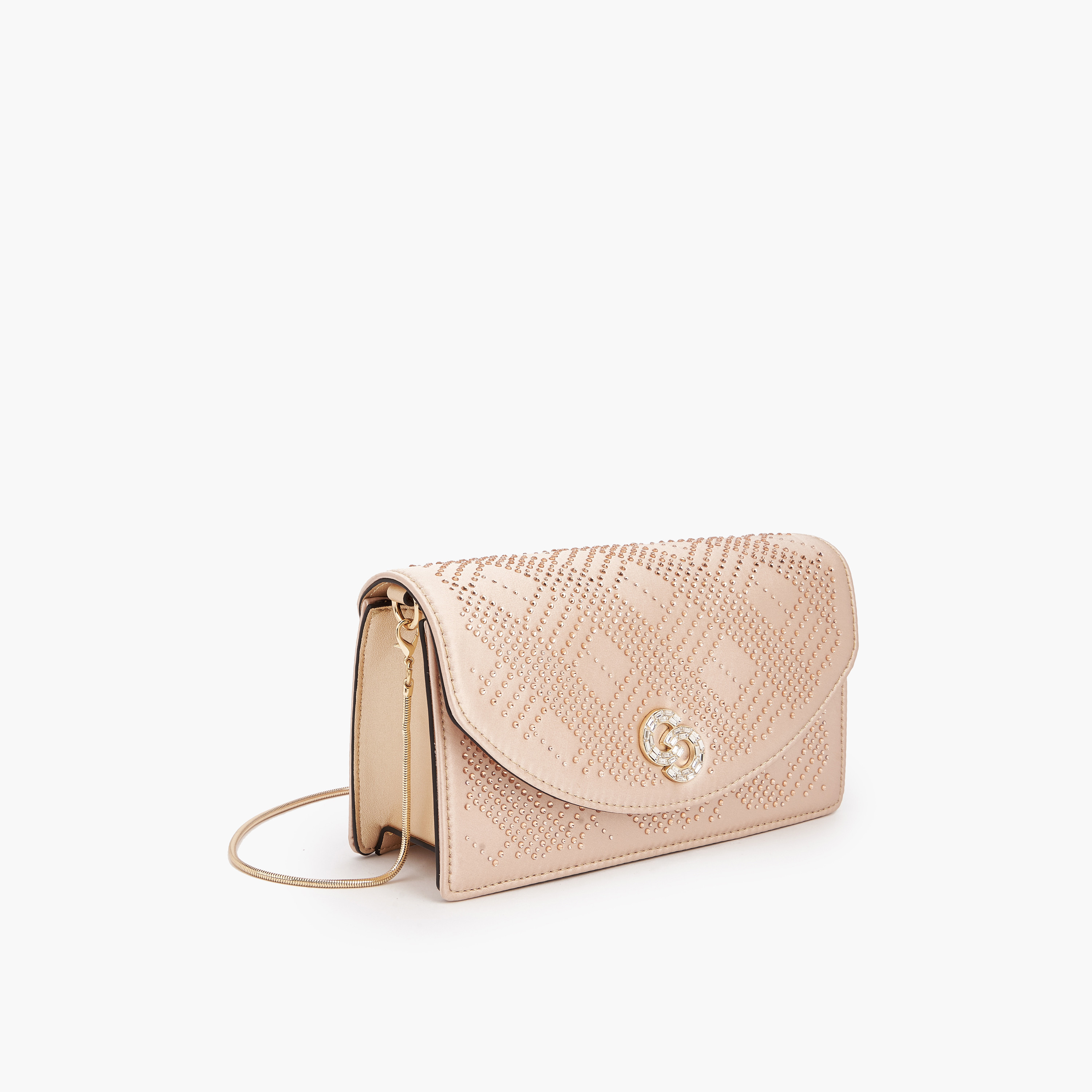 شنطة كروس بودي مزينة بحزام سلسلة قابل للفصل من سيليست-women-bagsandwallets-handbags-image-4