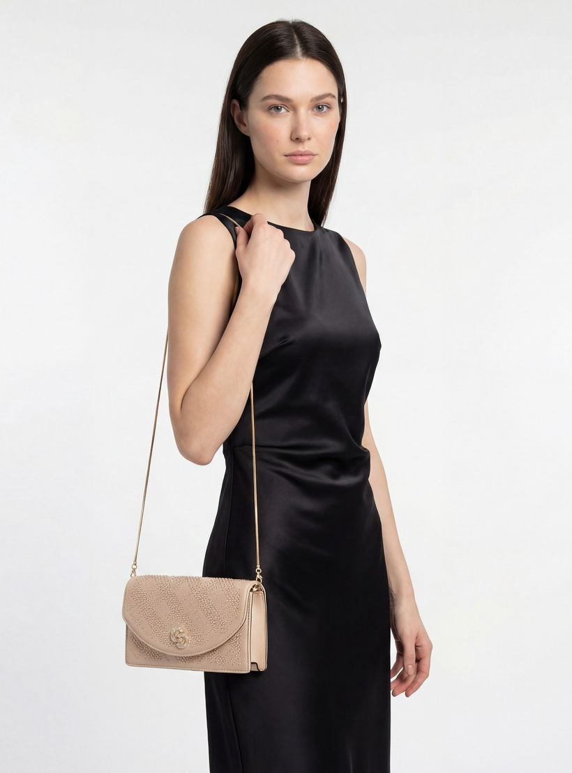 شنطة كروس بودي مزينة بحزام سلسلة قابل للفصل من سيليست-women-bagsandwallets-handbags-image-2