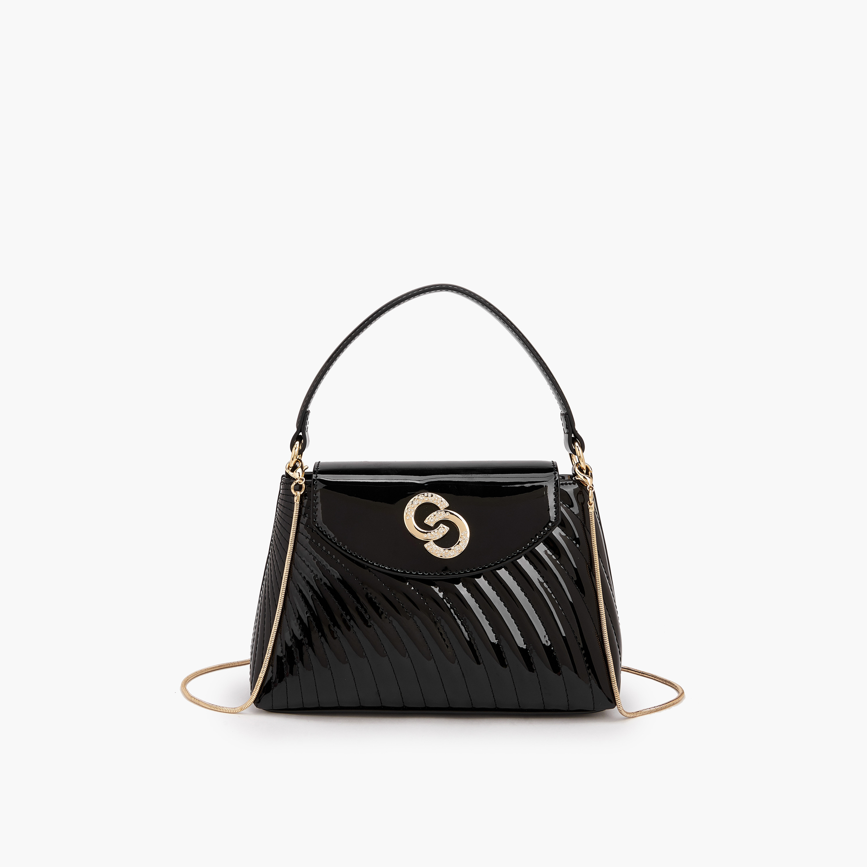 شنطة كروس بودي مبطنة بحزام سلسلة من سيليست-women-bagsandwallets-handbags-image-1